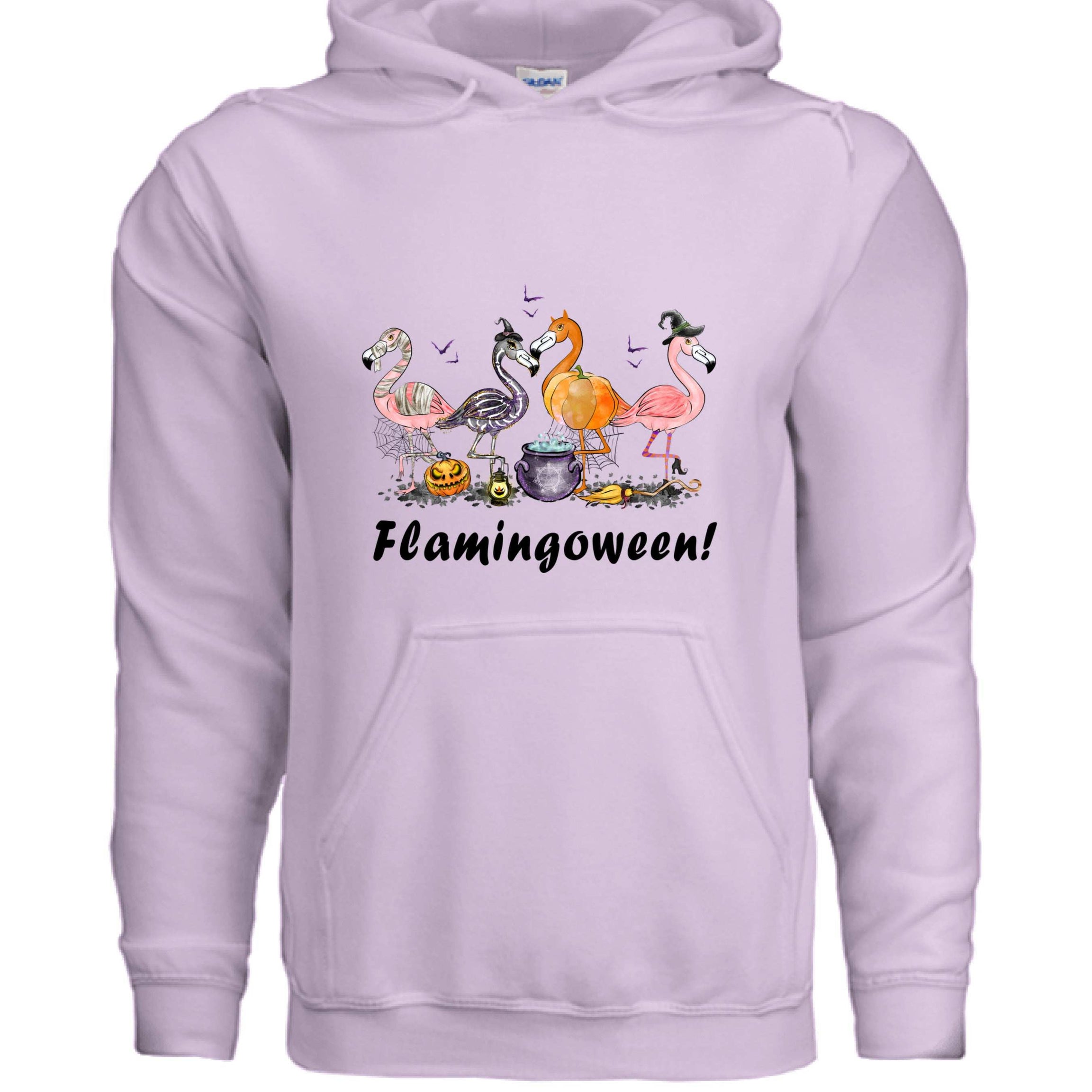 Flamingoween Hoodie Sweatshirt - Flamingo Halloween Style