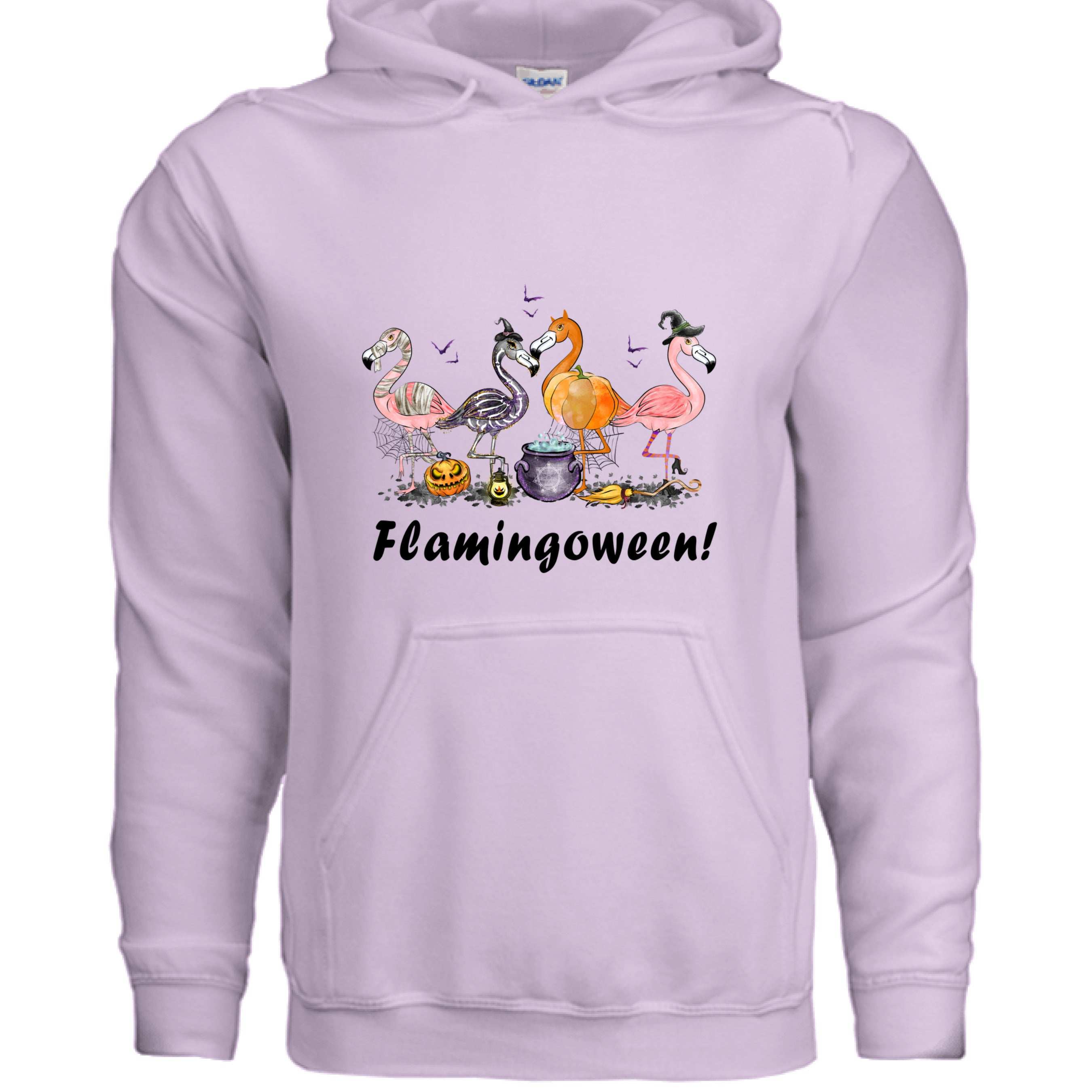 Flamingoween Hoodie Sweatshirt - Flamingo Halloween Style