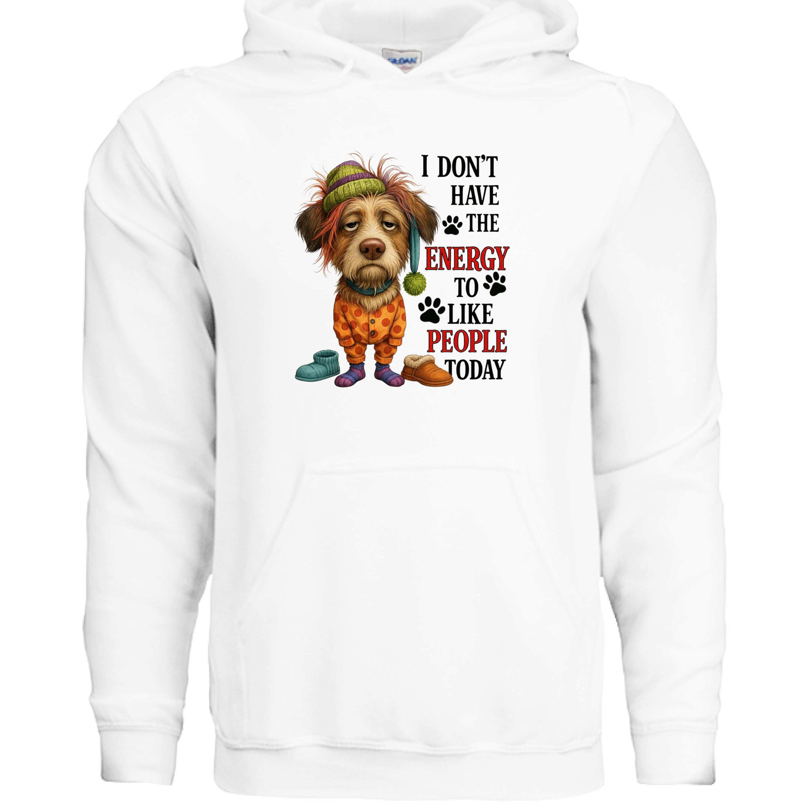 No Energy to Like People Hoodie - Antisocial Sweatshirt