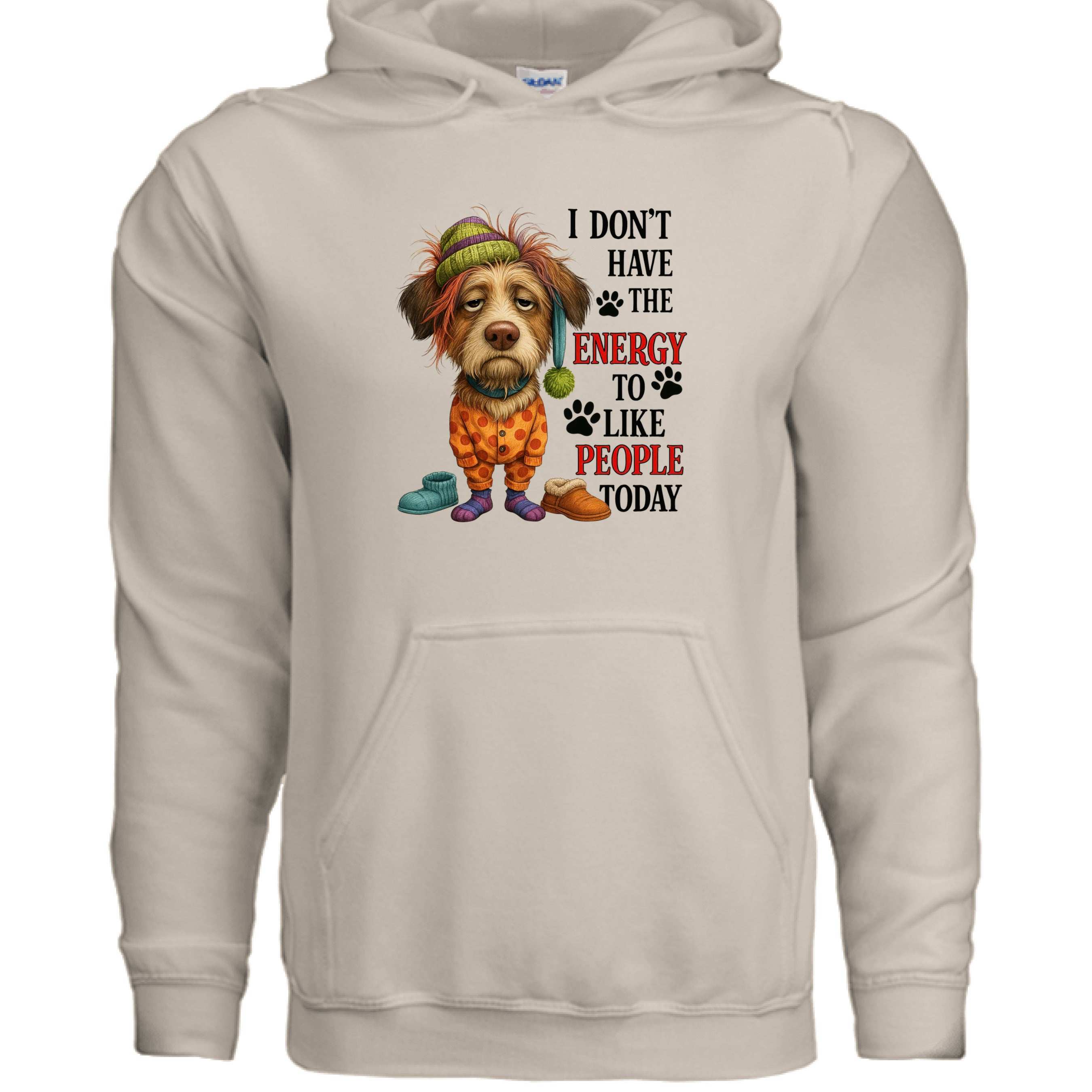 No Energy to Like People Hoodie - Antisocial Sweatshirt
