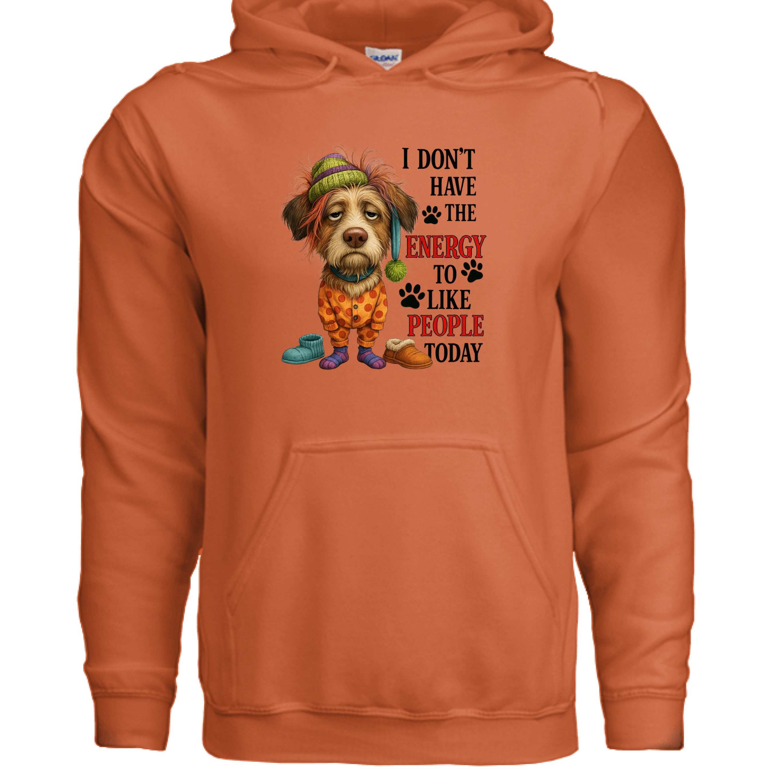 No Energy to Like People Hoodie - Antisocial Sweatshirt