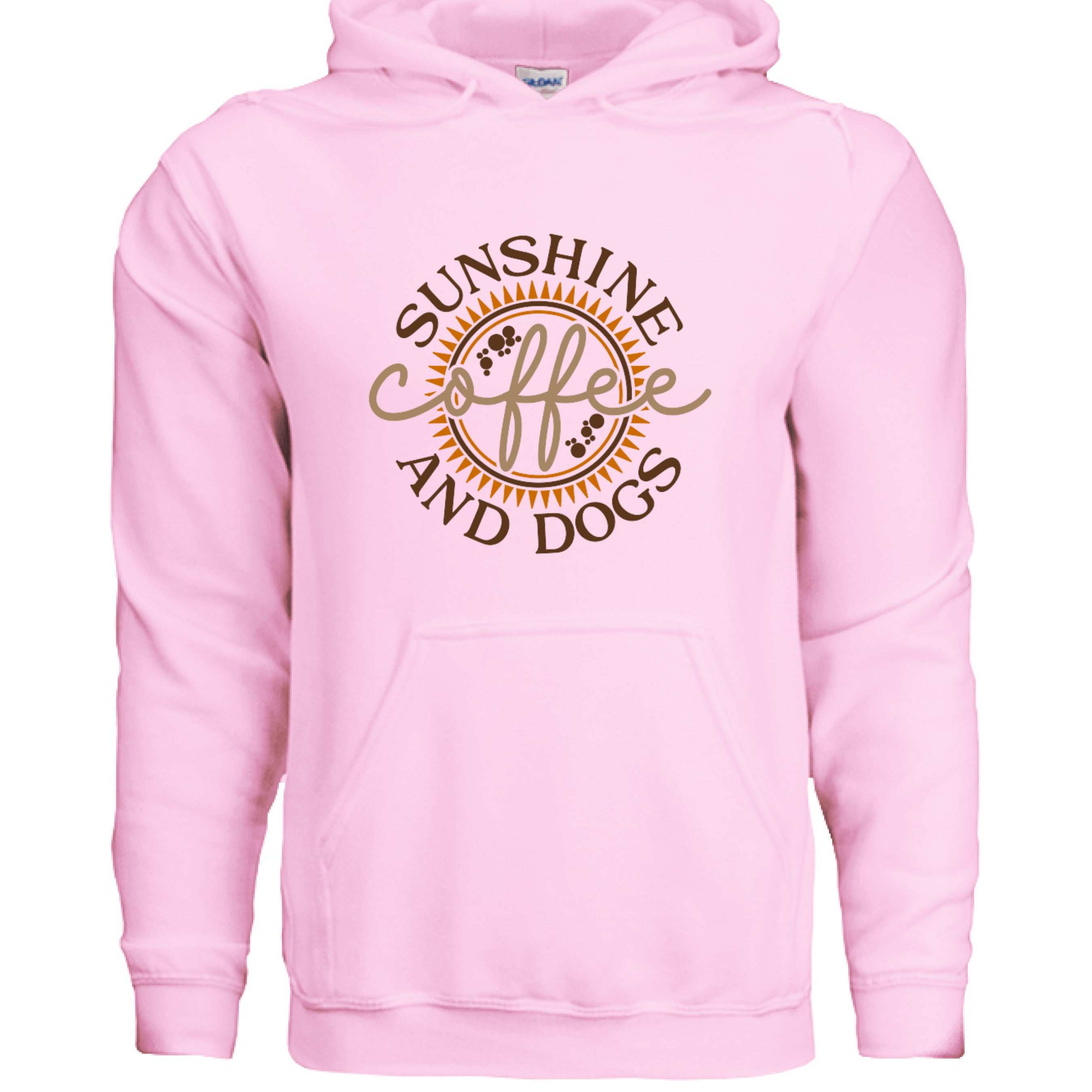 Sun Coffee Dog Hoodie Sweatshirt - Dog Lover Coffee Culture