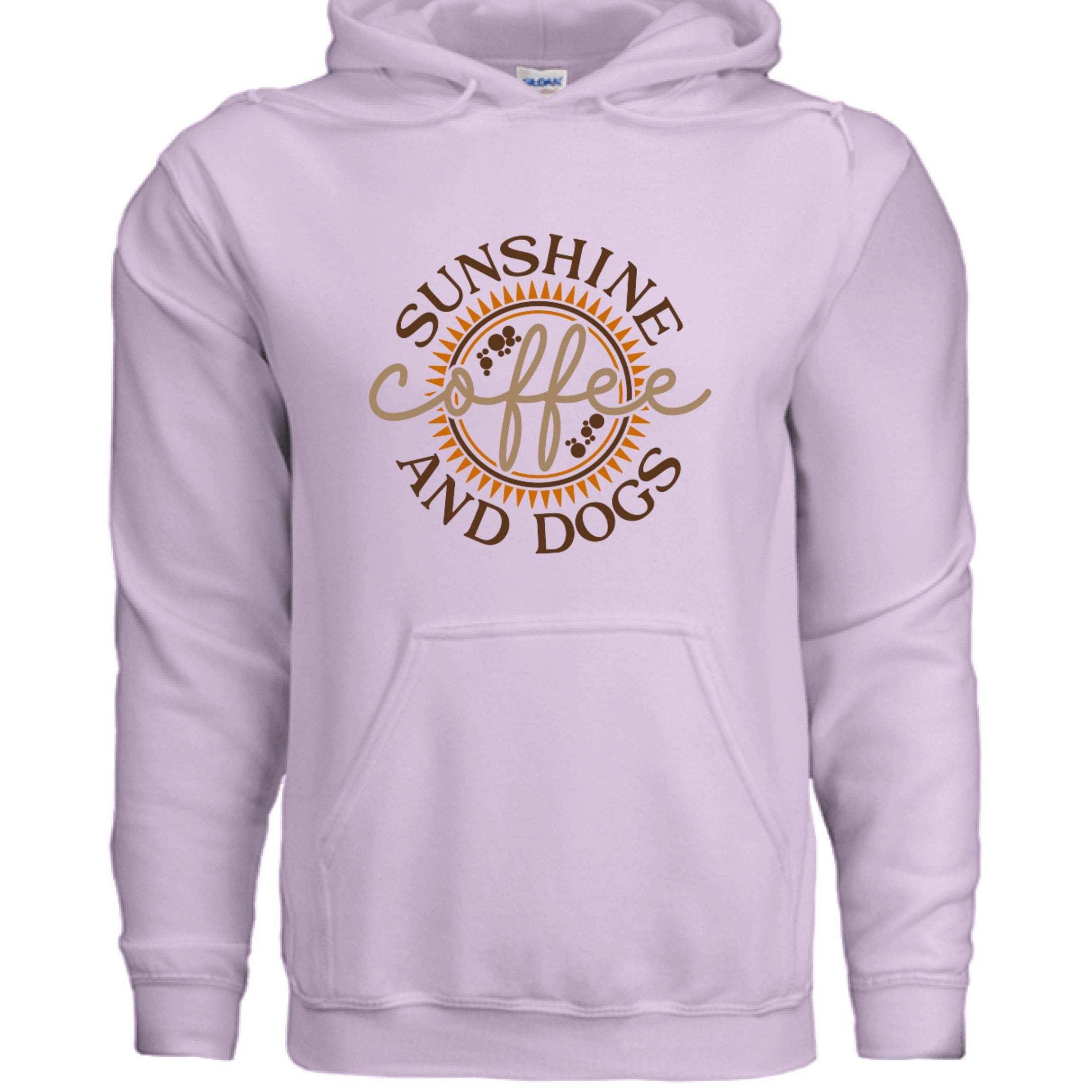 Sun Coffee Dog Hoodie Sweatshirt - Dog Lover Coffee Culture