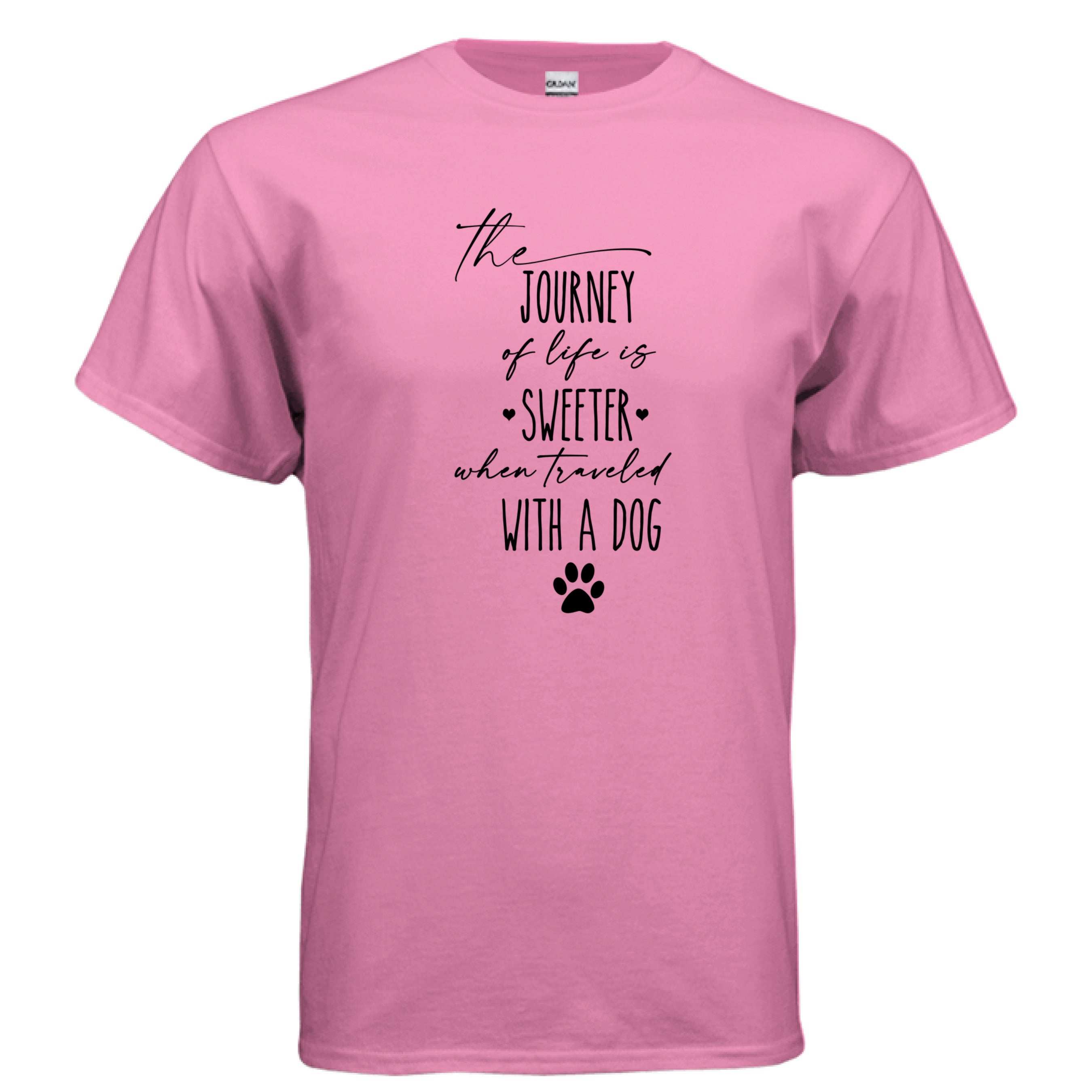 Journey of Life with a Dog T-Shirt - Dog Parent Adventure