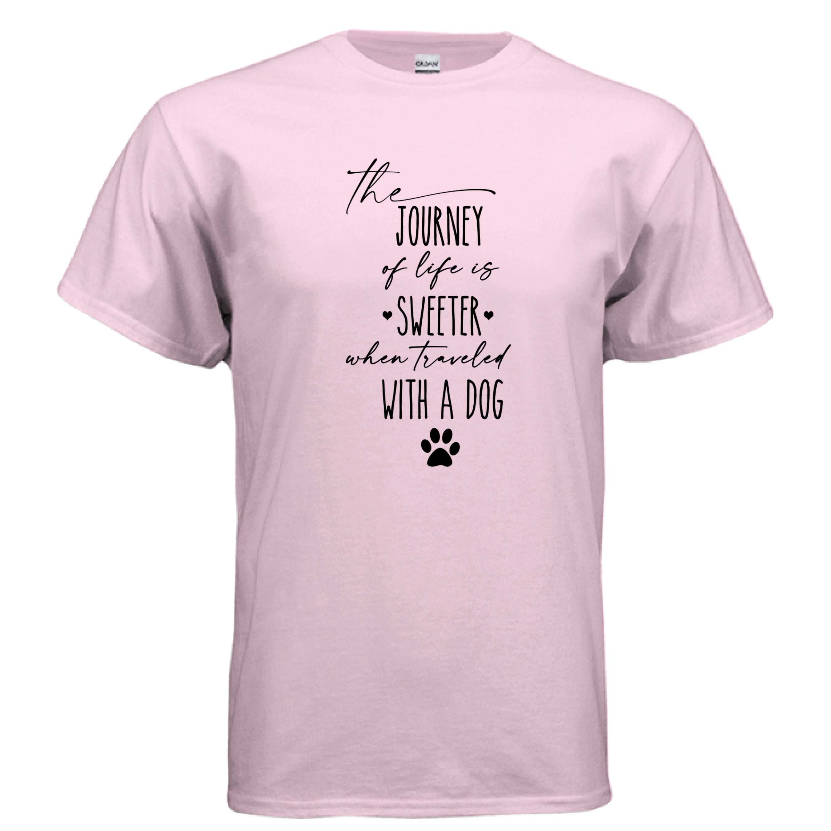 Journey of Life with a Dog T-Shirt - Dog Parent Adventure