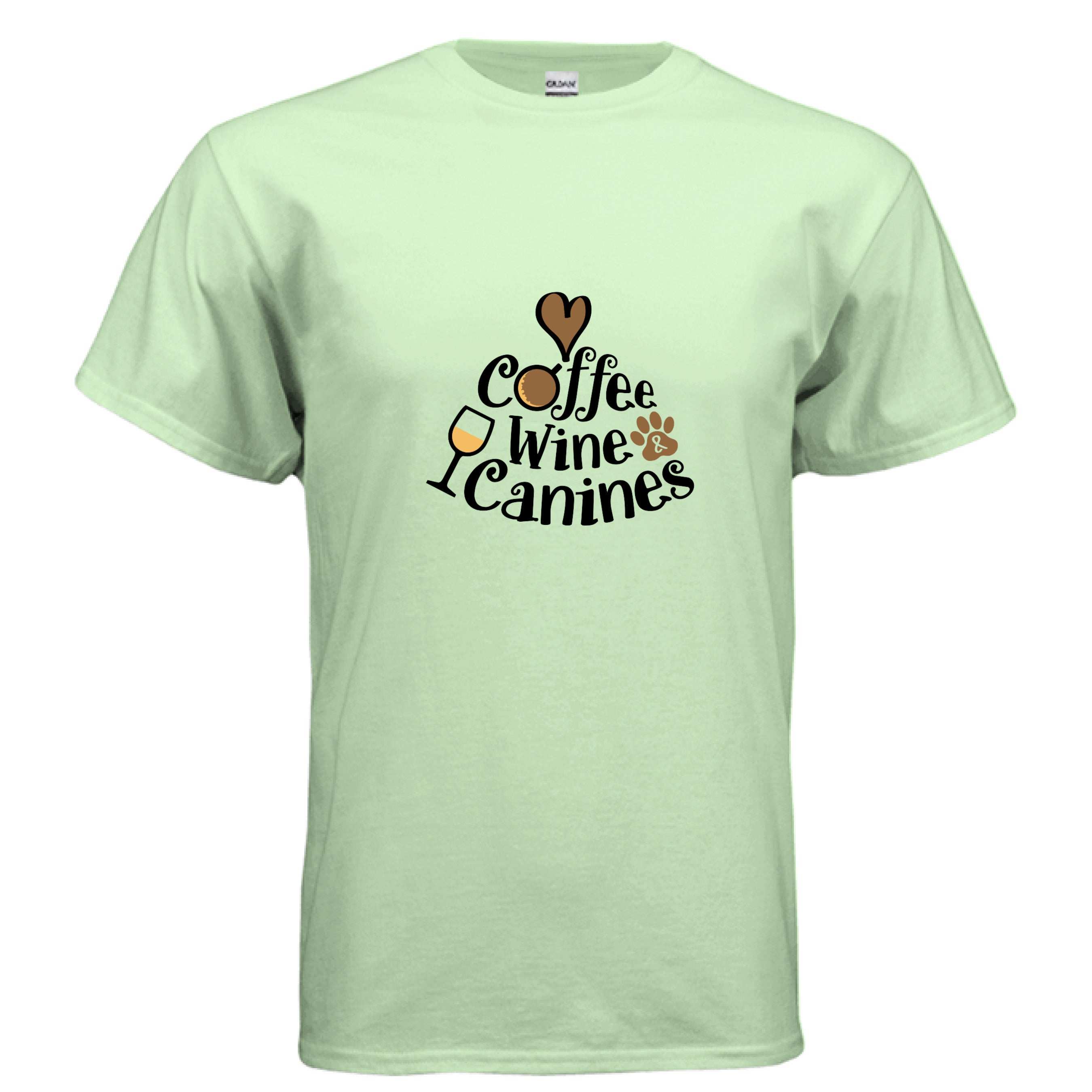 Love Coffee Wine Canines T-Shirt - Dog Parent Lifestyle