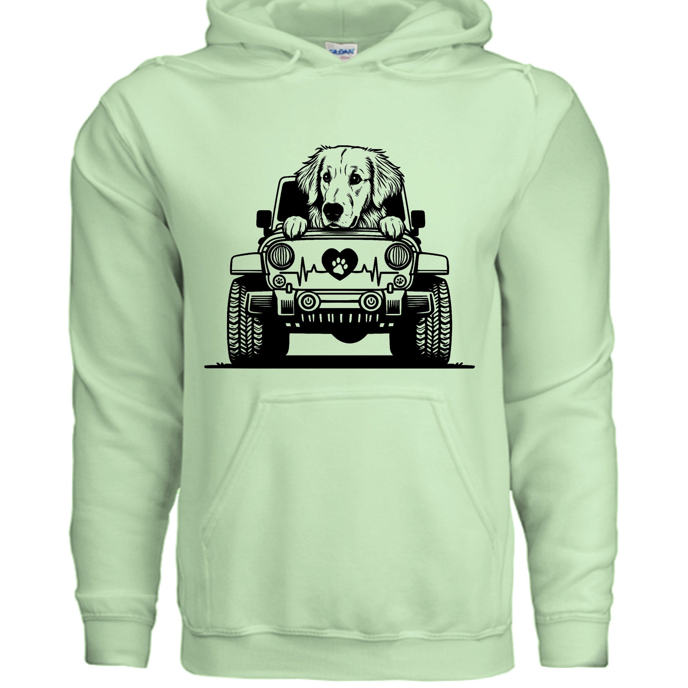 Jeep Autzen Golden Retriever Hoodie - Dog Lover Sweatshirt