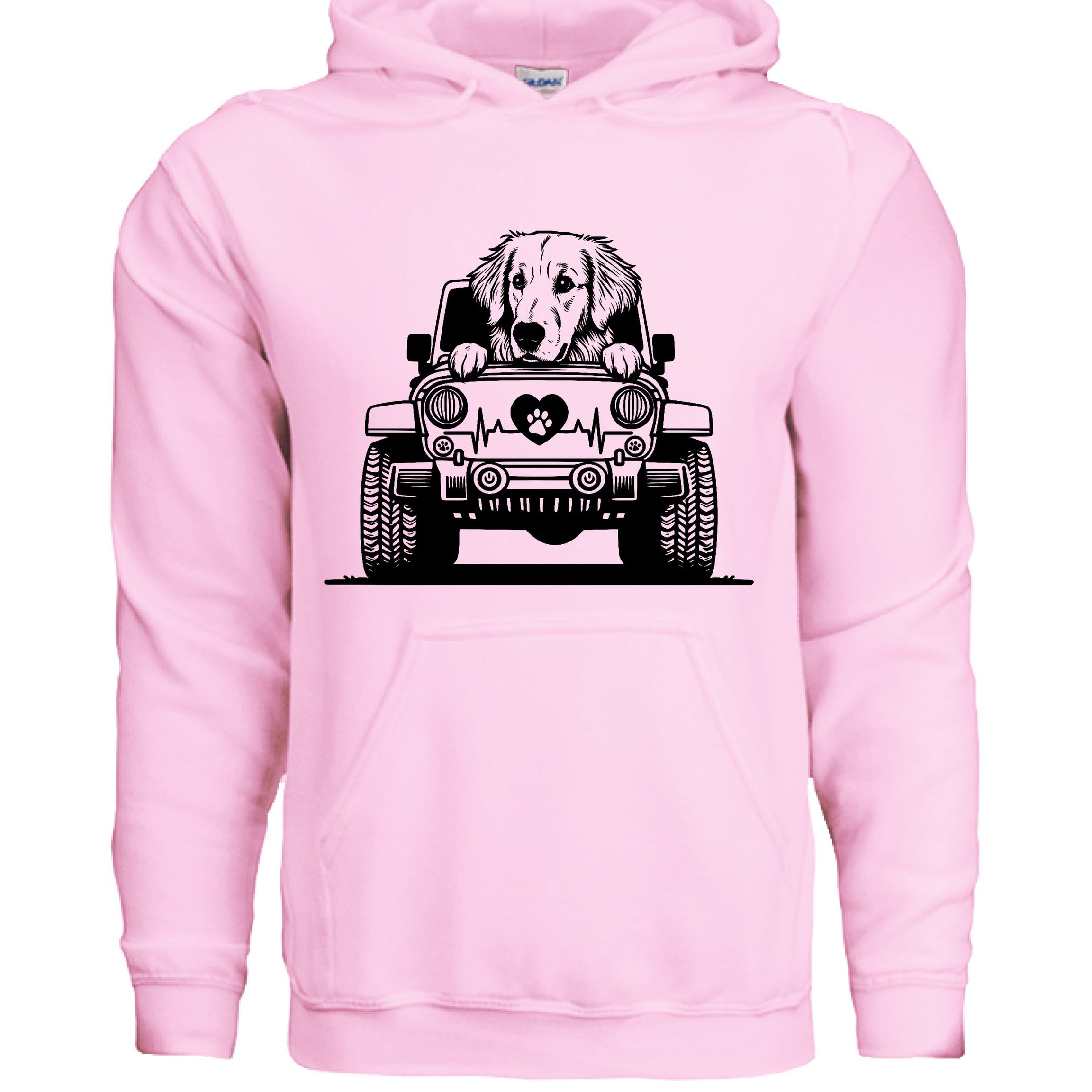 Jeep Autzen Golden Retriever Hoodie - Dog Lover Sweatshirt