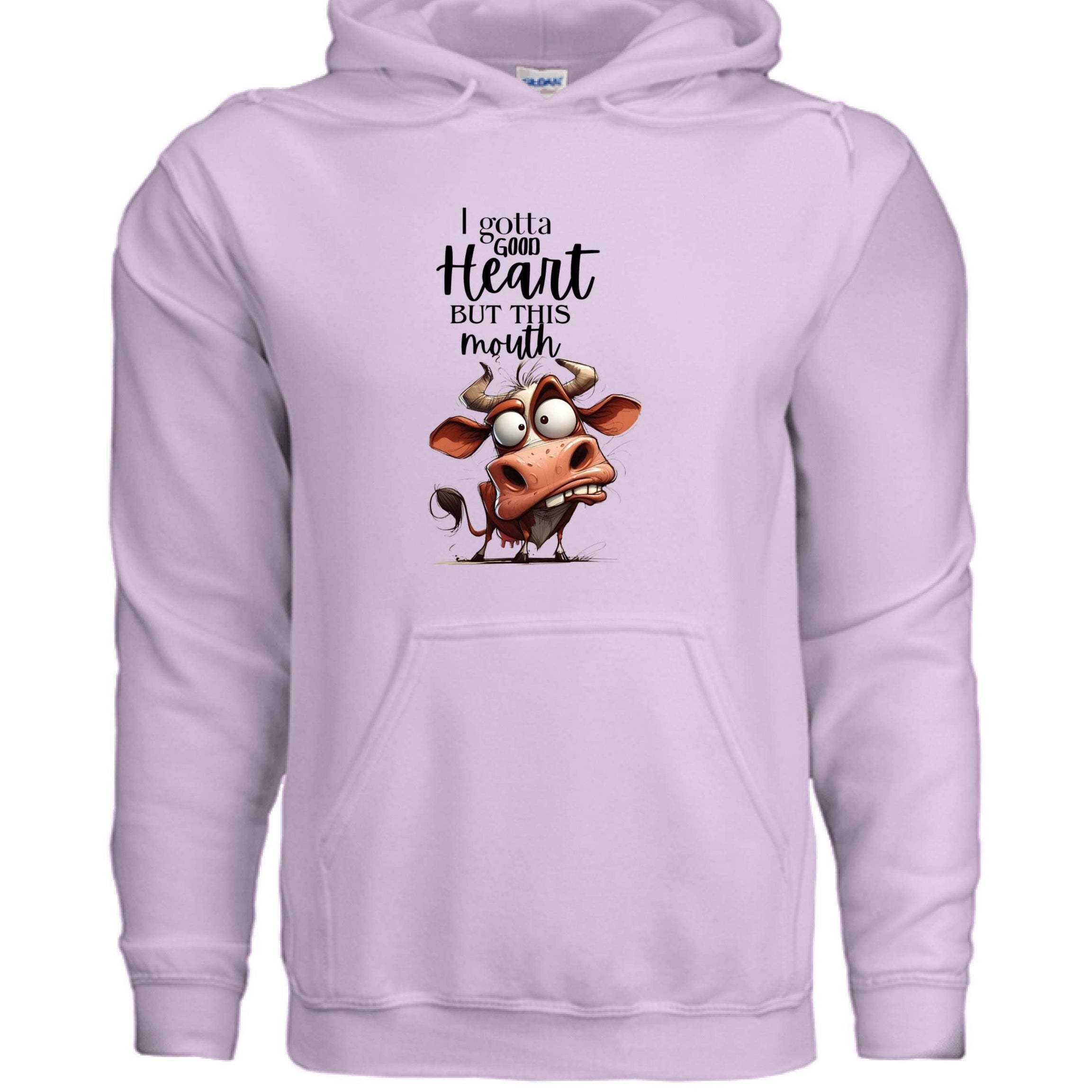 Funny Cow Hoodie - Good Heart But This Mouth Sweatshirt