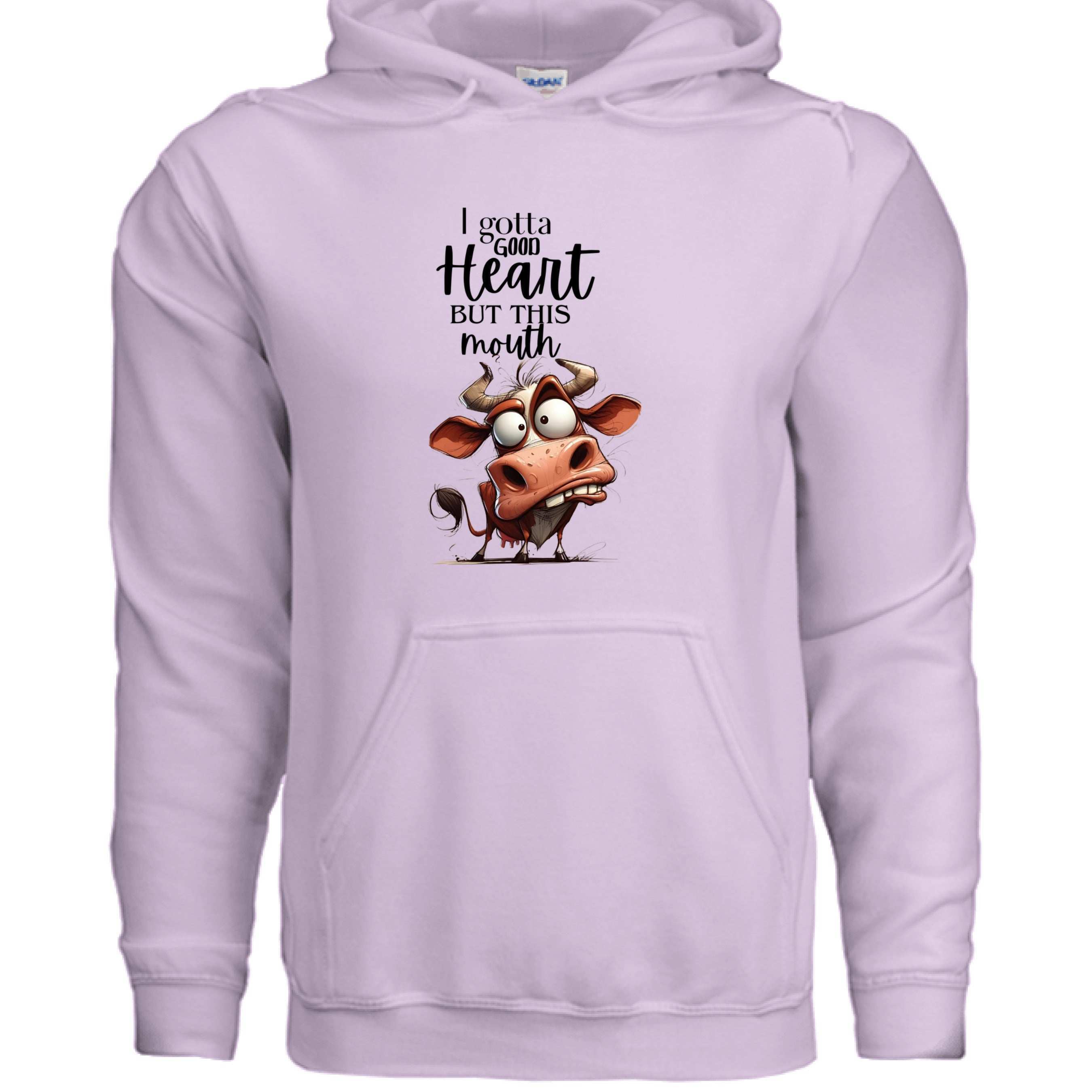 Funny Cow Hoodie - Good Heart But This Mouth Sweatshirt