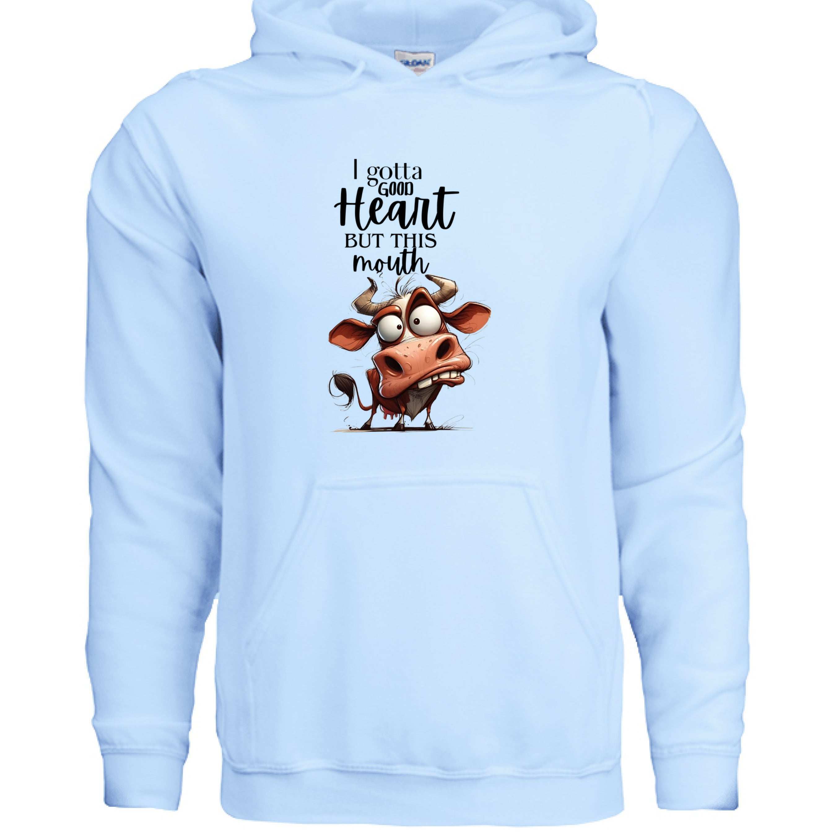 Funny Cow Hoodie - Good Heart But This Mouth Sweatshirt