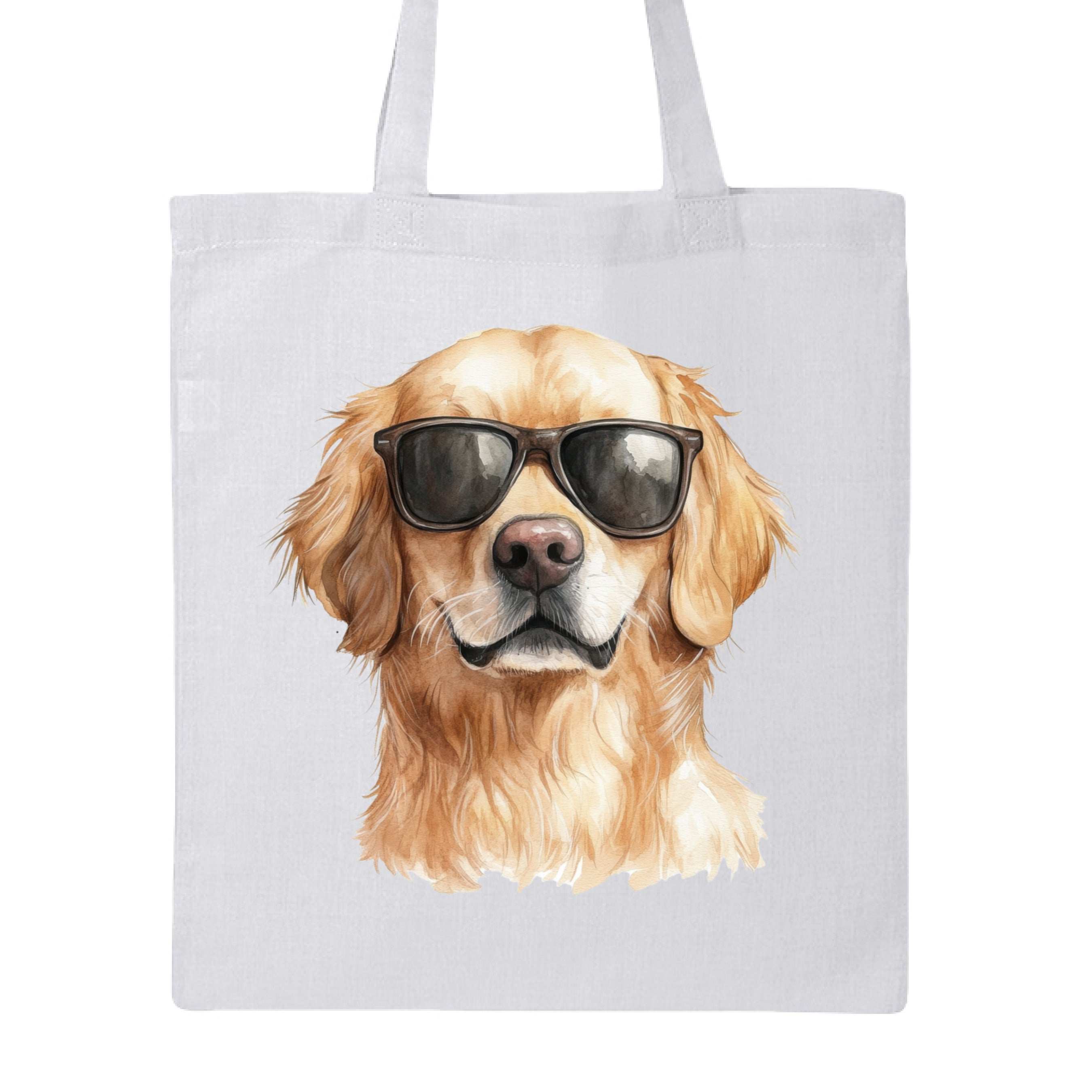 Golden Retriever Sunglasses Tote Bag - Cool Dog Canvas