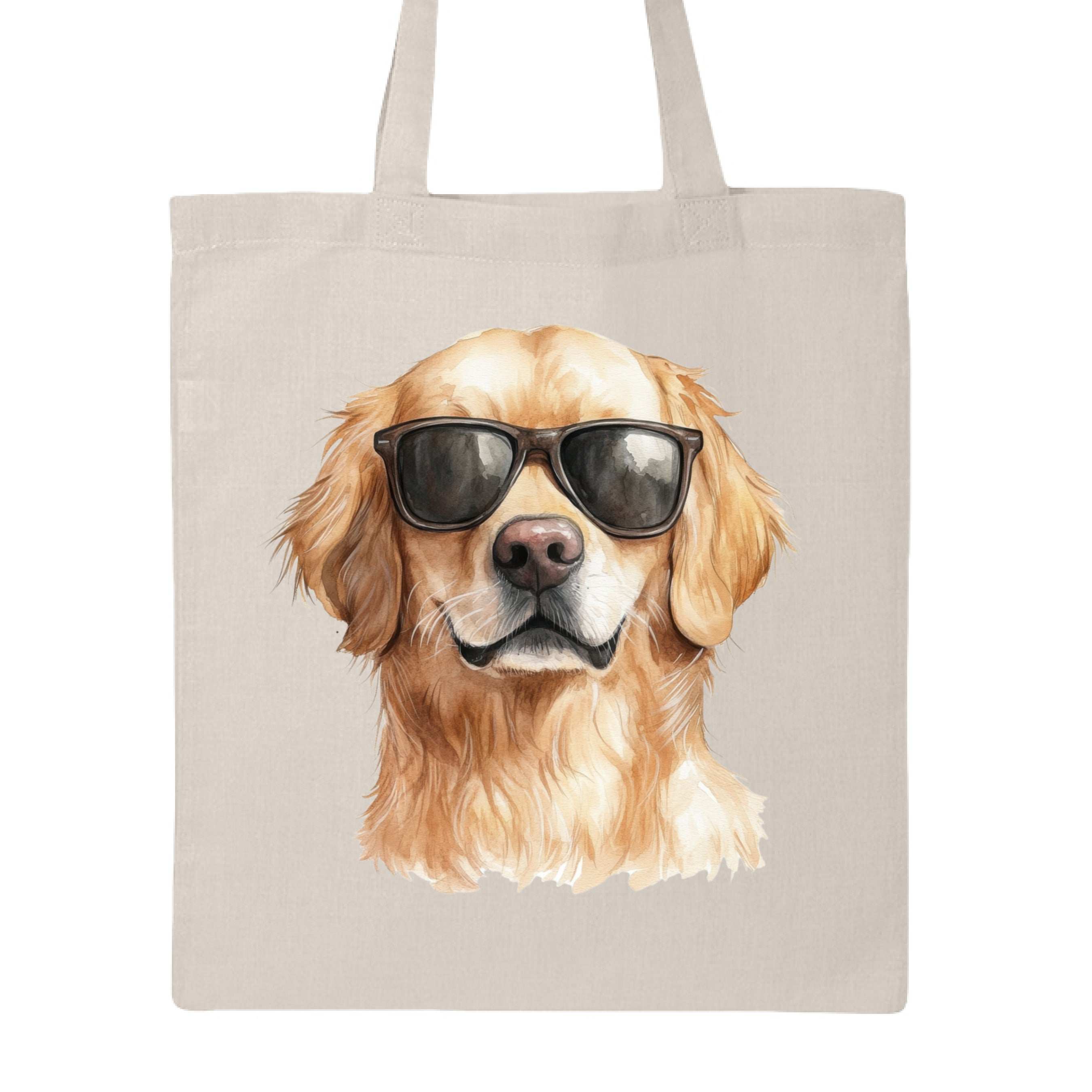 Golden Retriever Sunglasses Tote Bag - Cool Dog Canvas