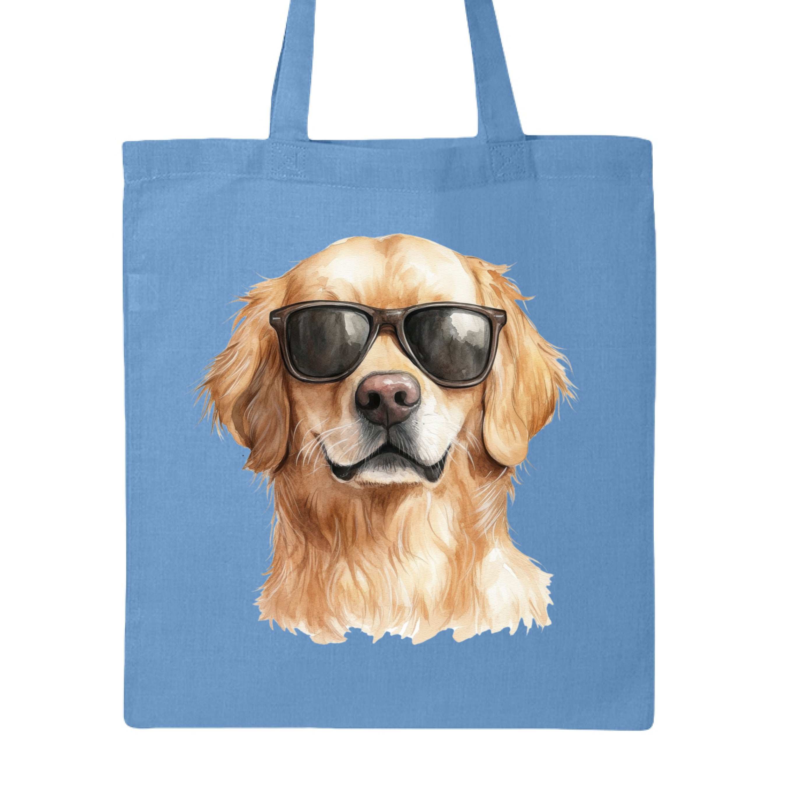 Golden Retriever Sunglasses Tote Bag - Cool Dog Canvas