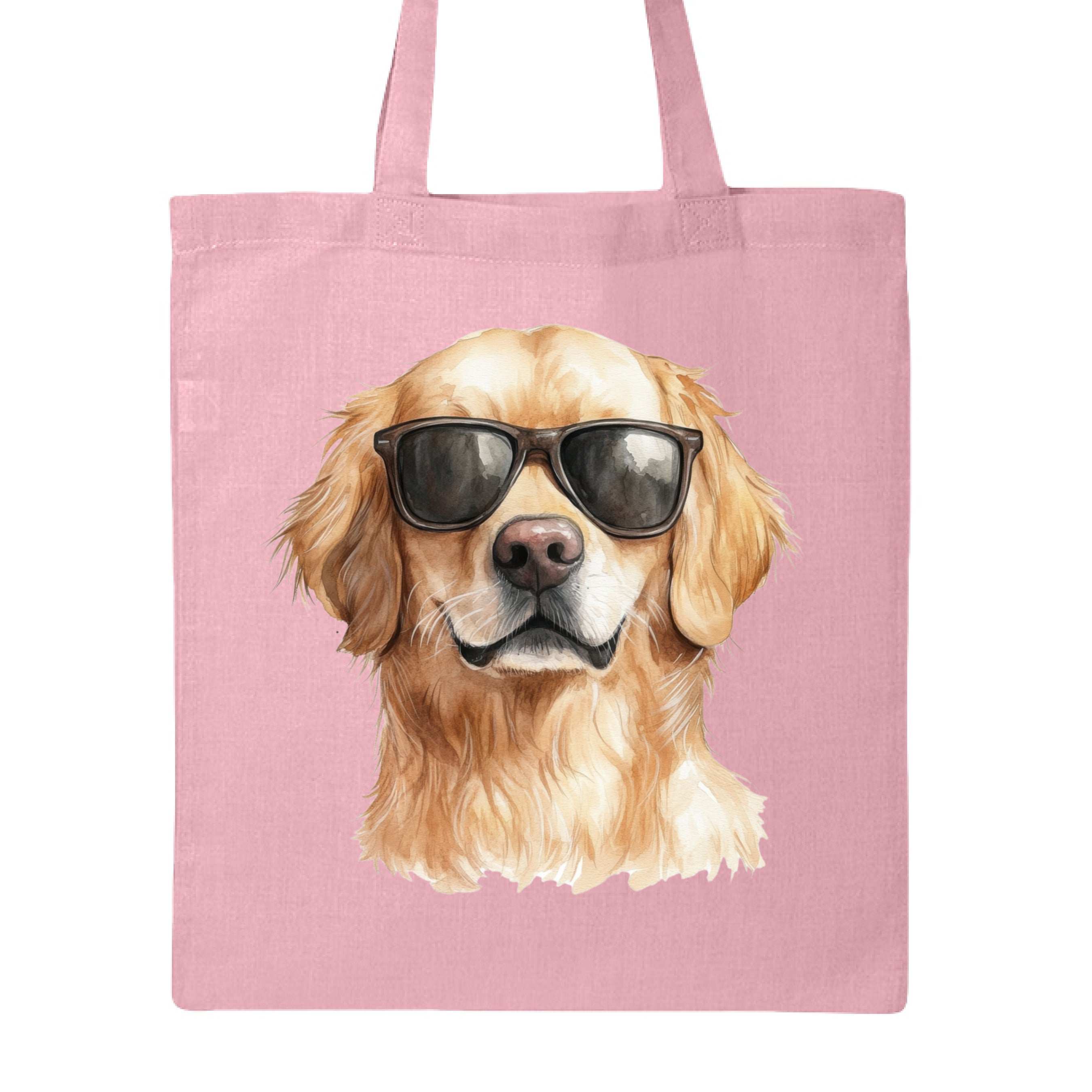 Golden Retriever Sunglasses Tote Bag - Cool Dog Canvas