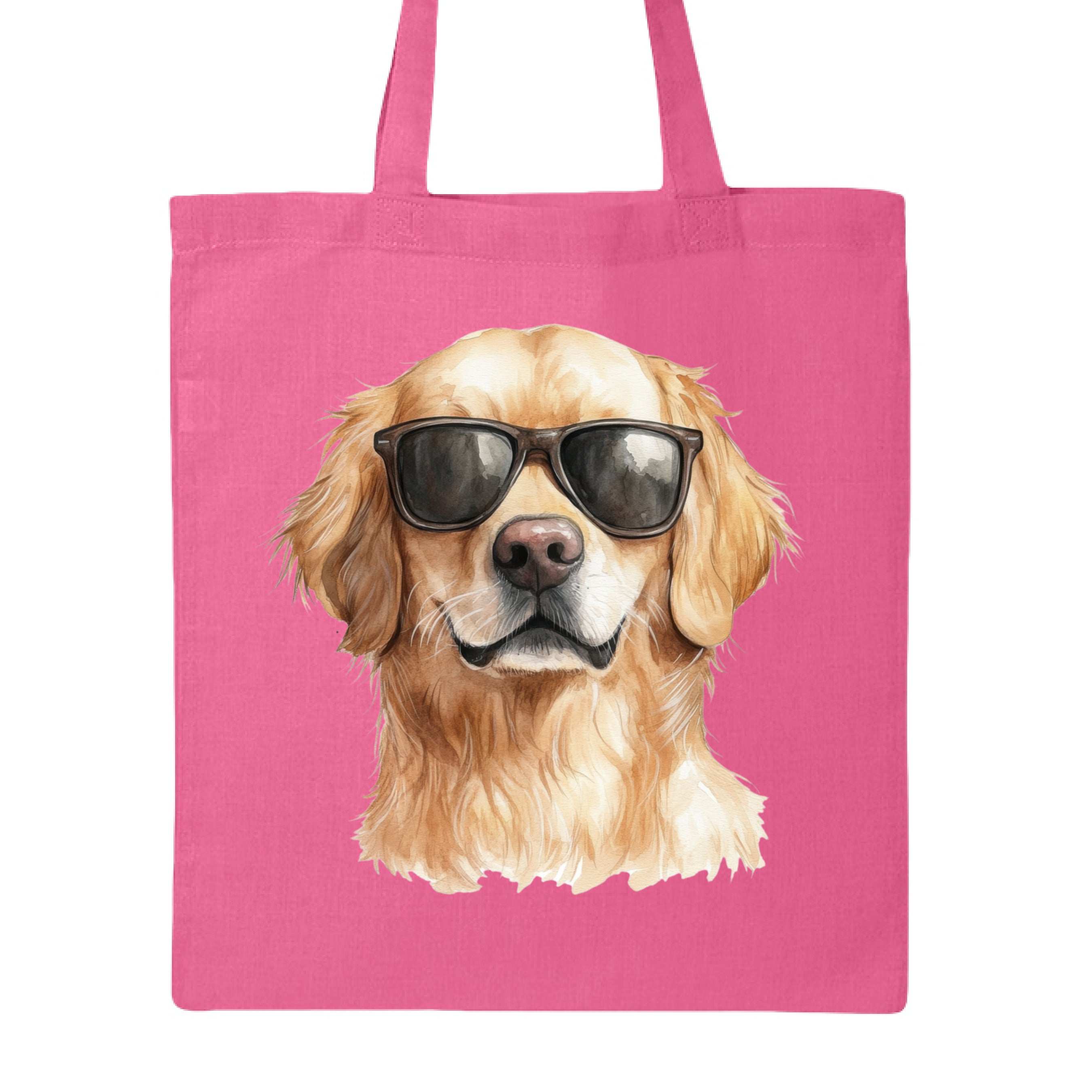 Golden Retriever Sunglasses Tote Bag - Cool Dog Canvas