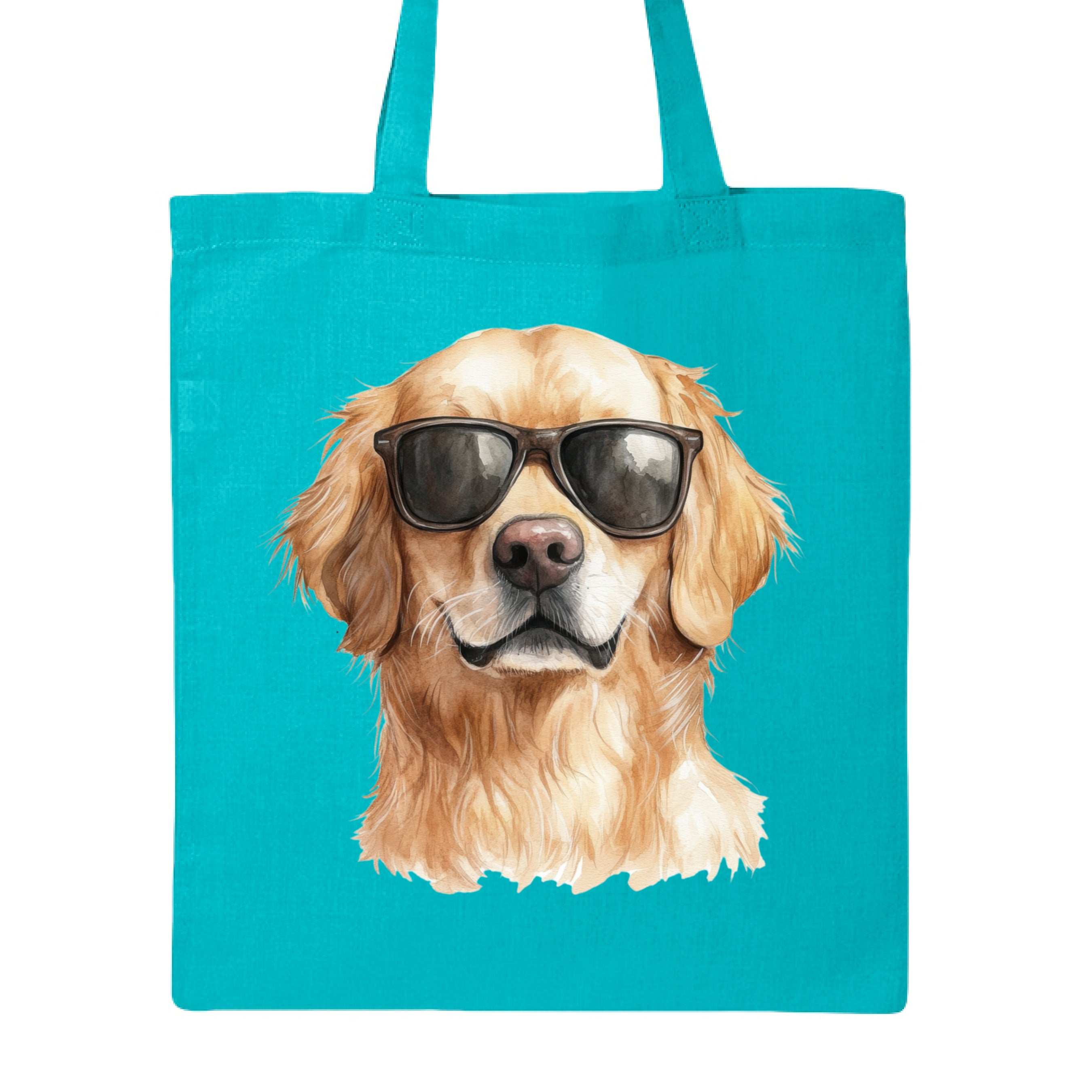 Golden Retriever Sunglasses Tote Bag - Cool Dog Canvas