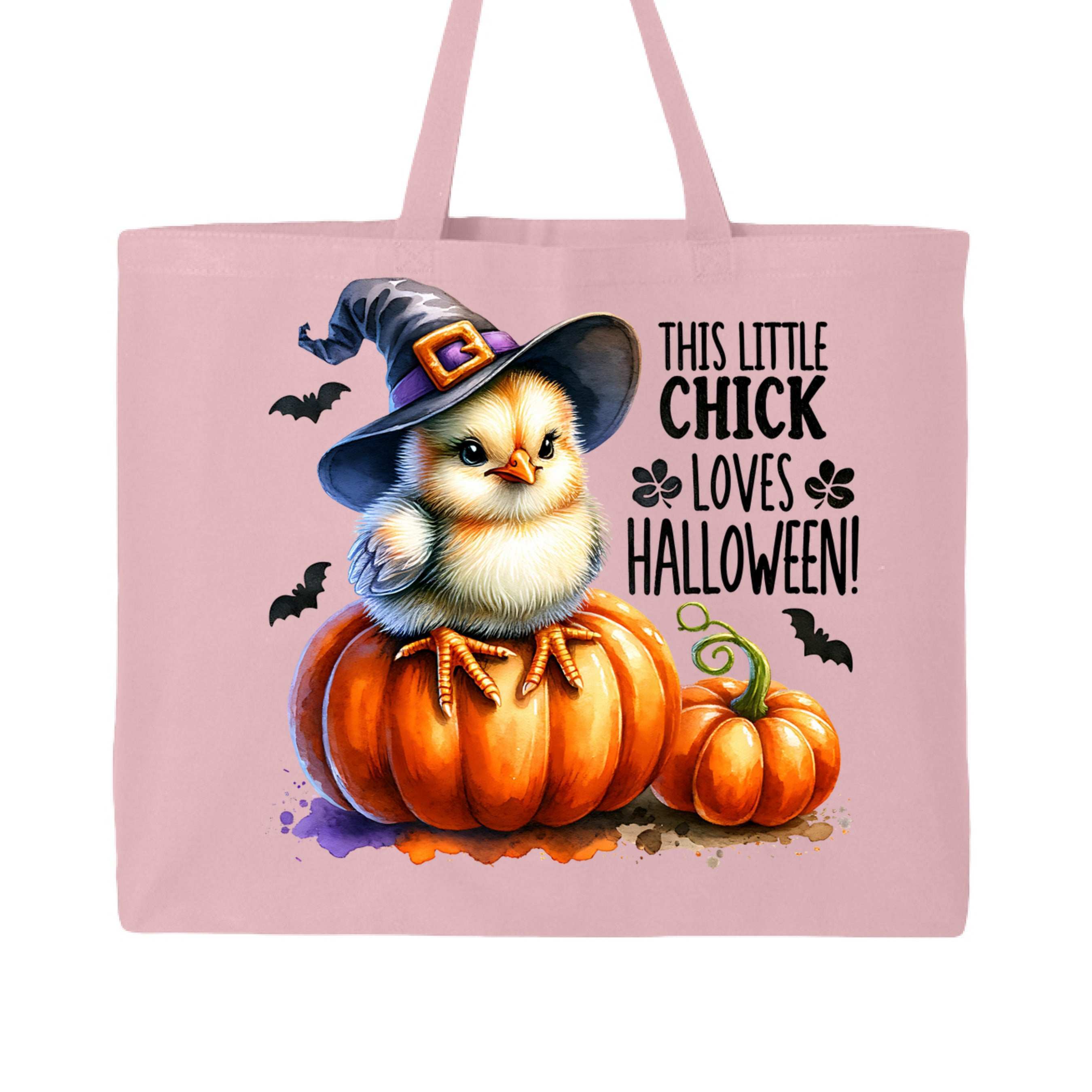 Halloween Chick Tote Bag for Trick-or-Treating - Cute Witch