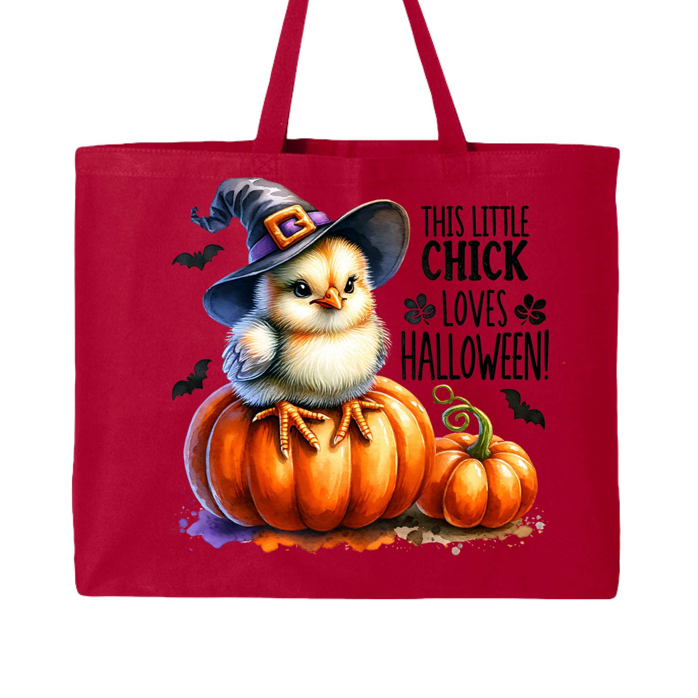 Halloween Chick Tote Bag for Trick-or-Treating - Cute Witch