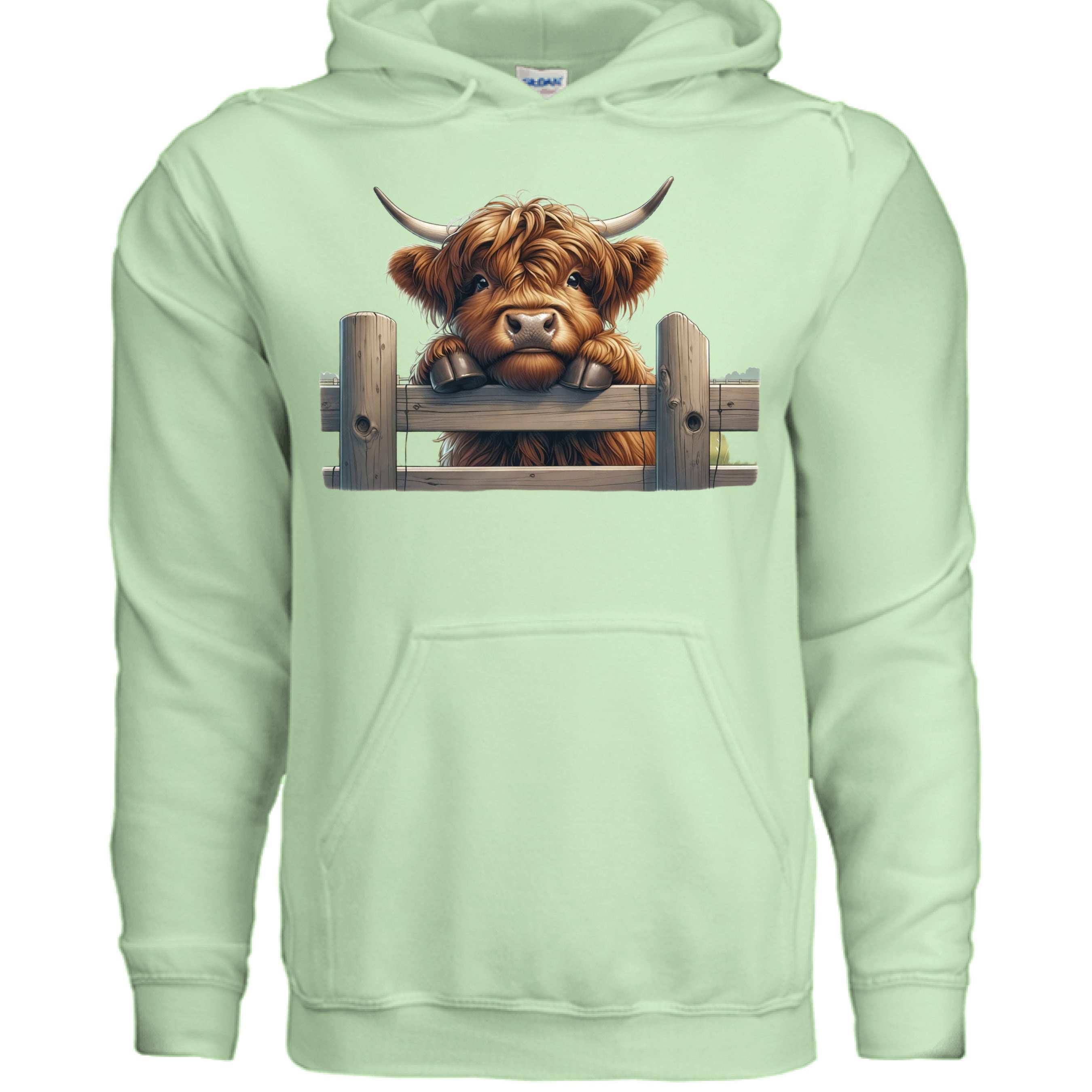 Highland Cow Hoodie with Fluffy Design for Farm Lovers