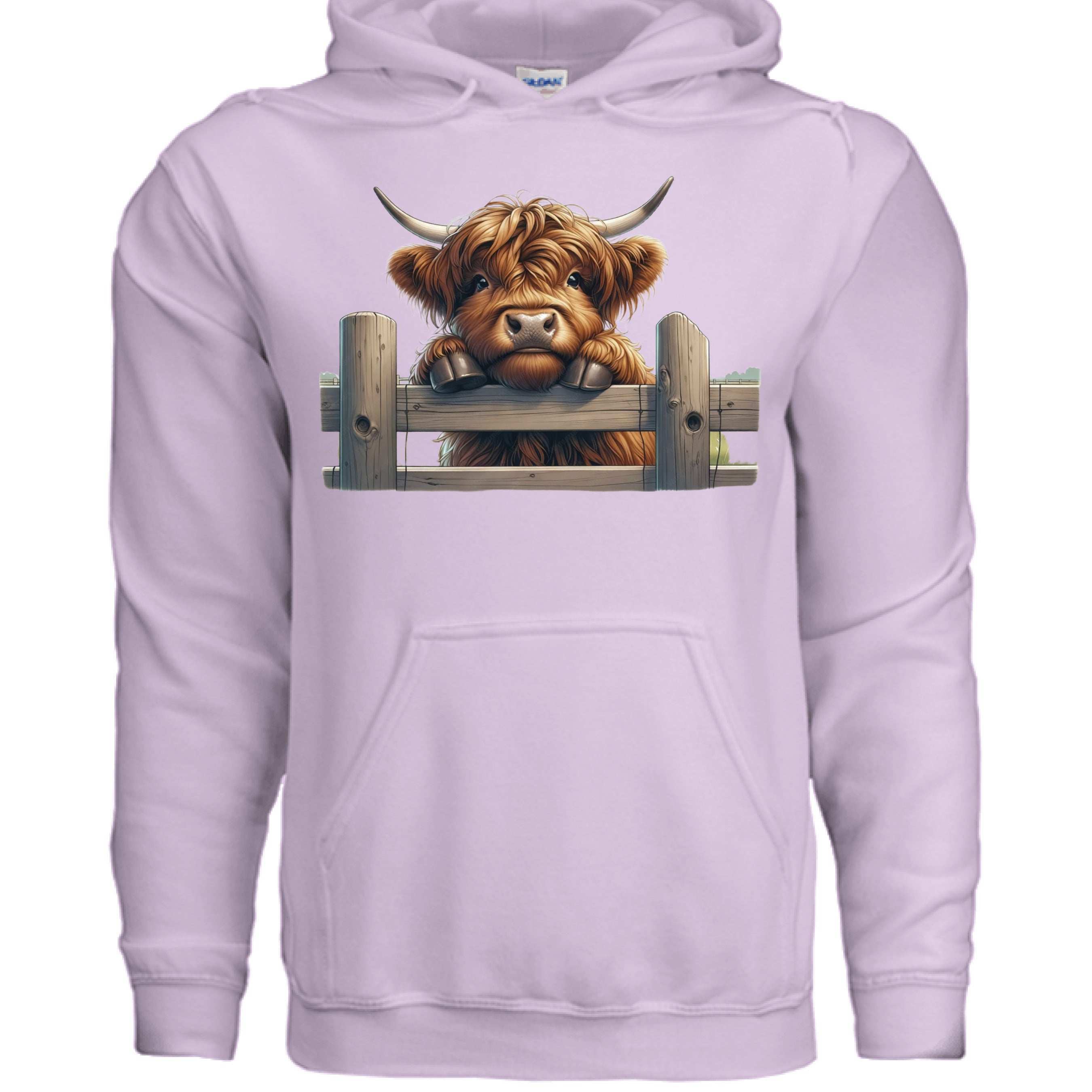 Highland Cow Hoodie with Fluffy Design for Farm Lovers