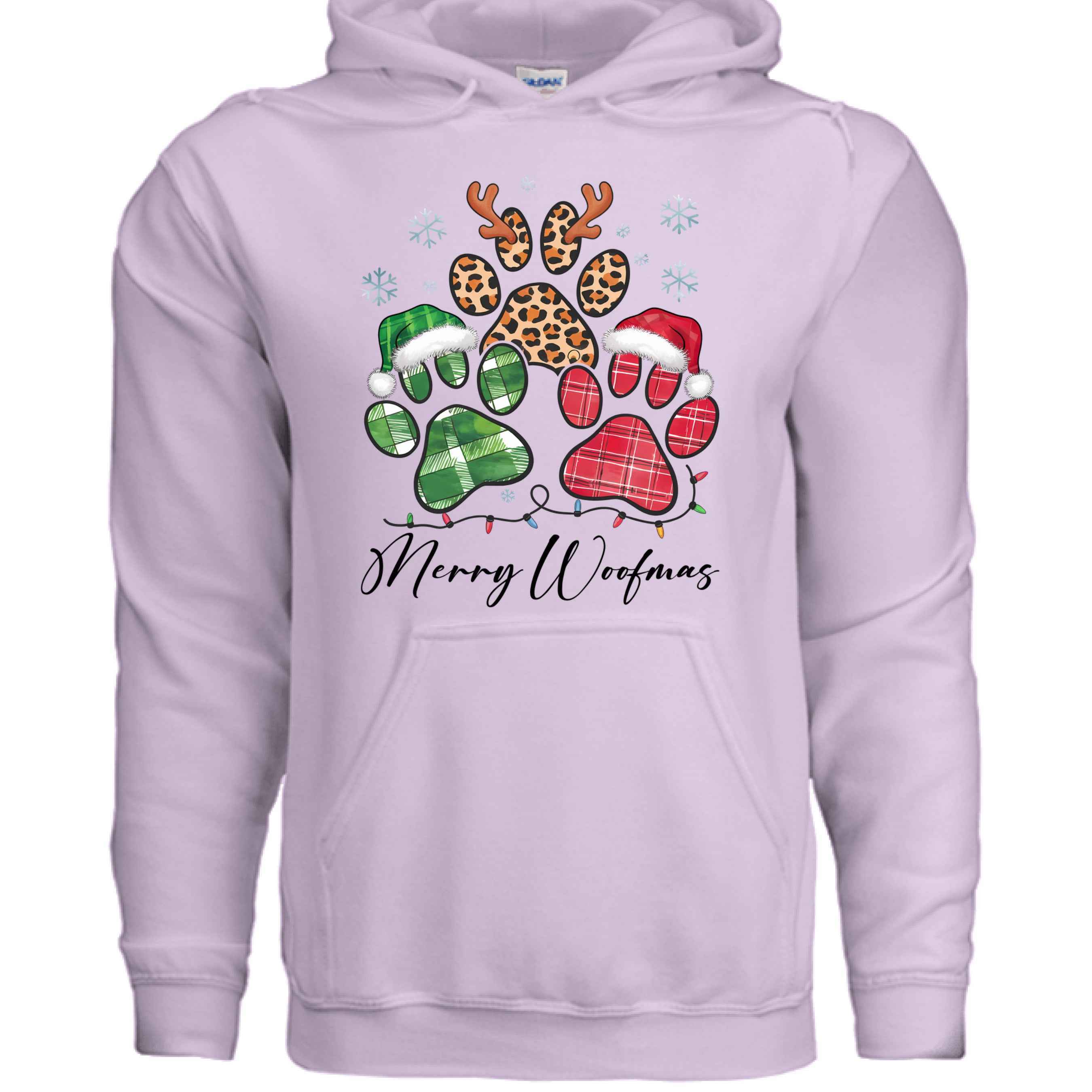 Merry Woofmas Holiday Hoodie for Dog Lovers - Festive Cozy Gift