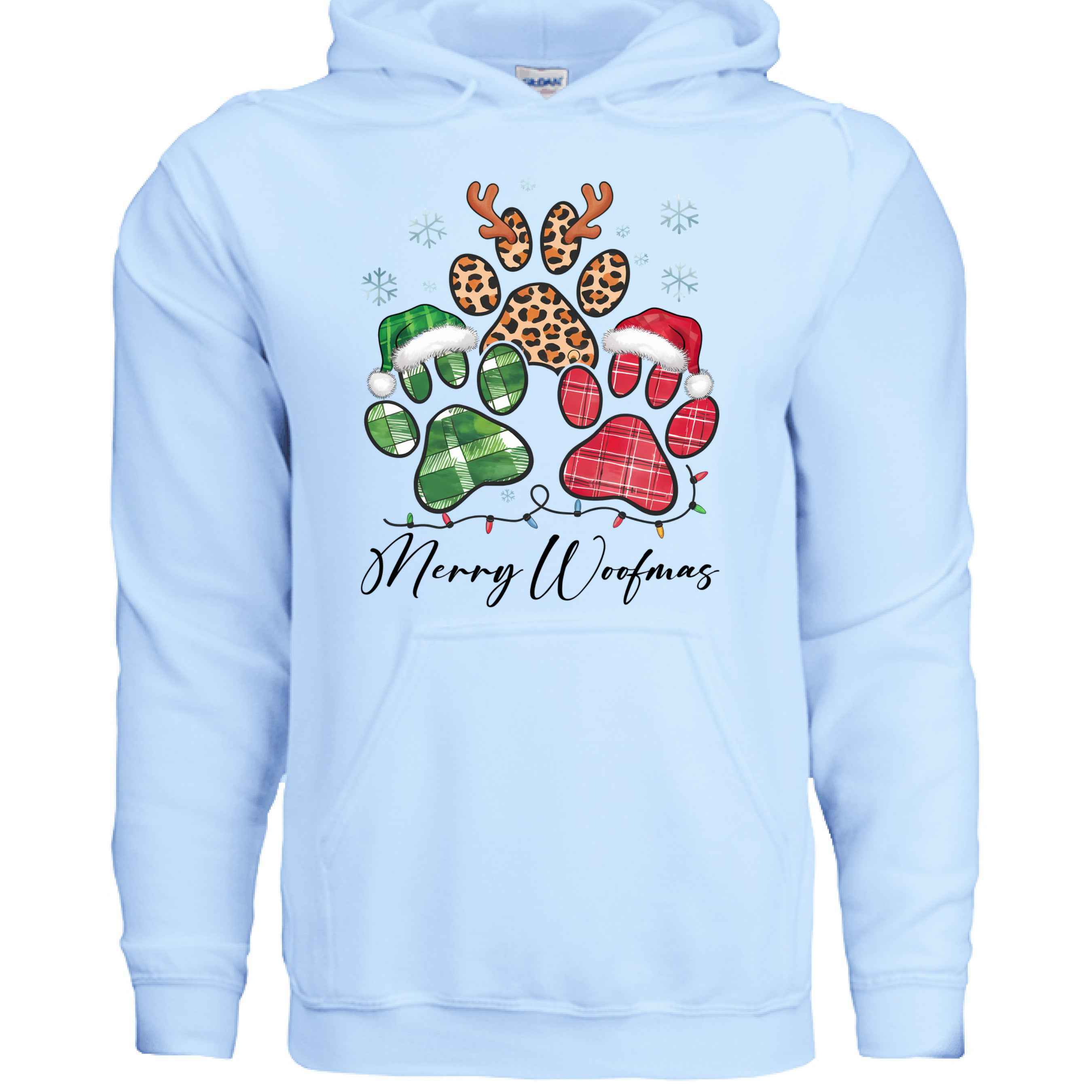 Merry Woofmas Holiday Hoodie for Dog Lovers - Festive Cozy Gift