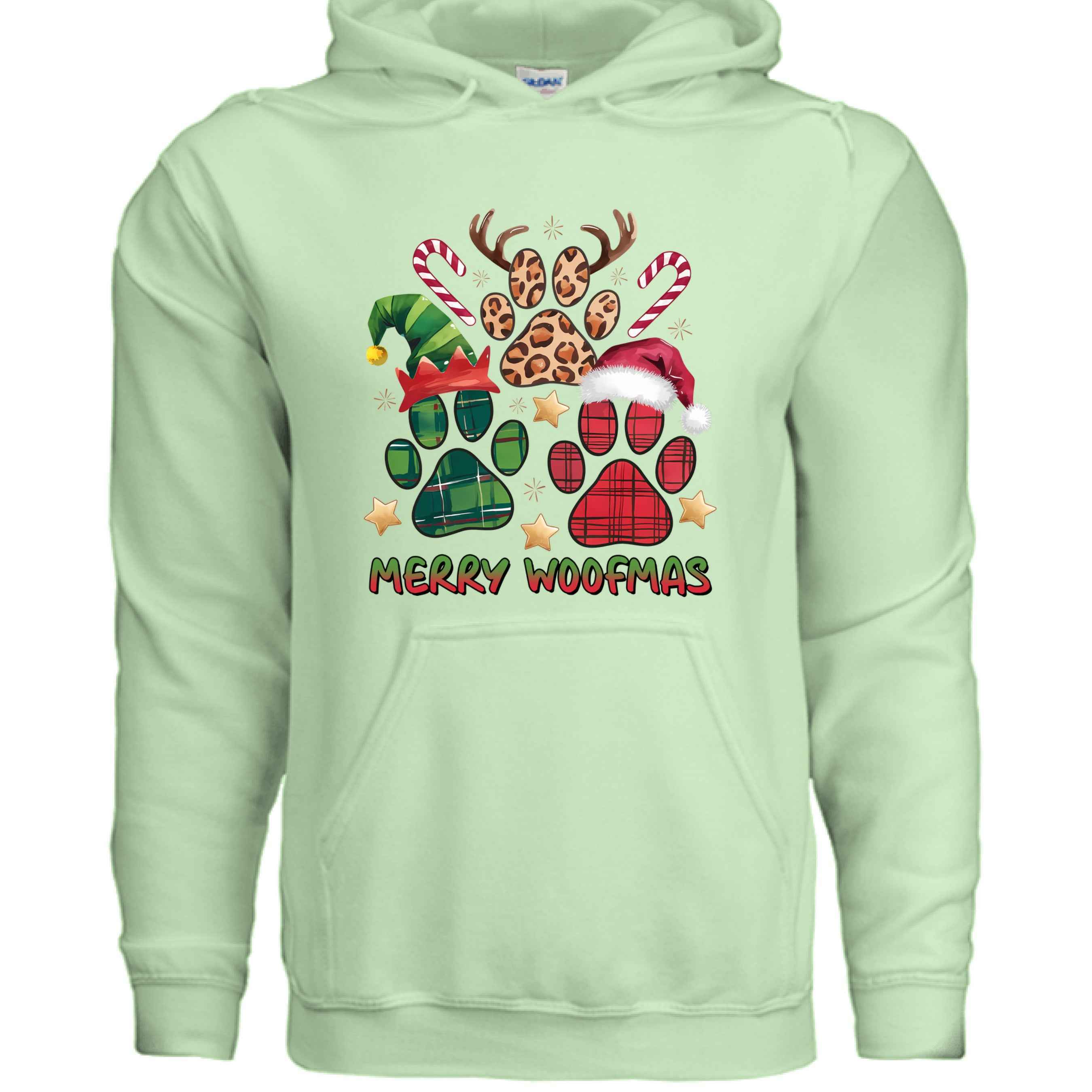 Merry Woofmas Holiday Hoodie with Reindeer Antlers for Dogs