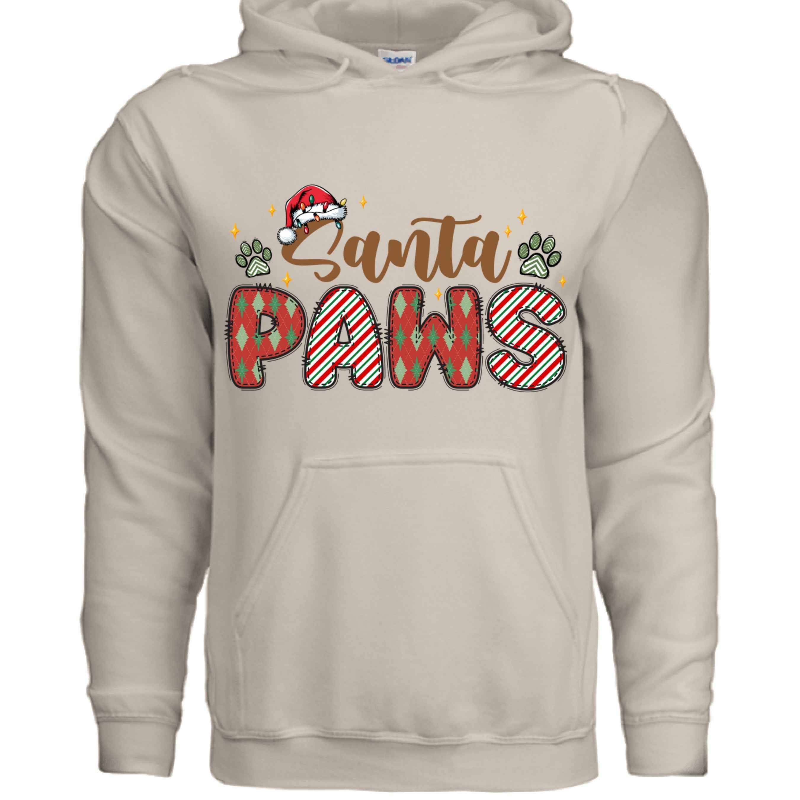 Santa Paws Holiday Hoodie for Dog Lovers - Cozy Festive Gift