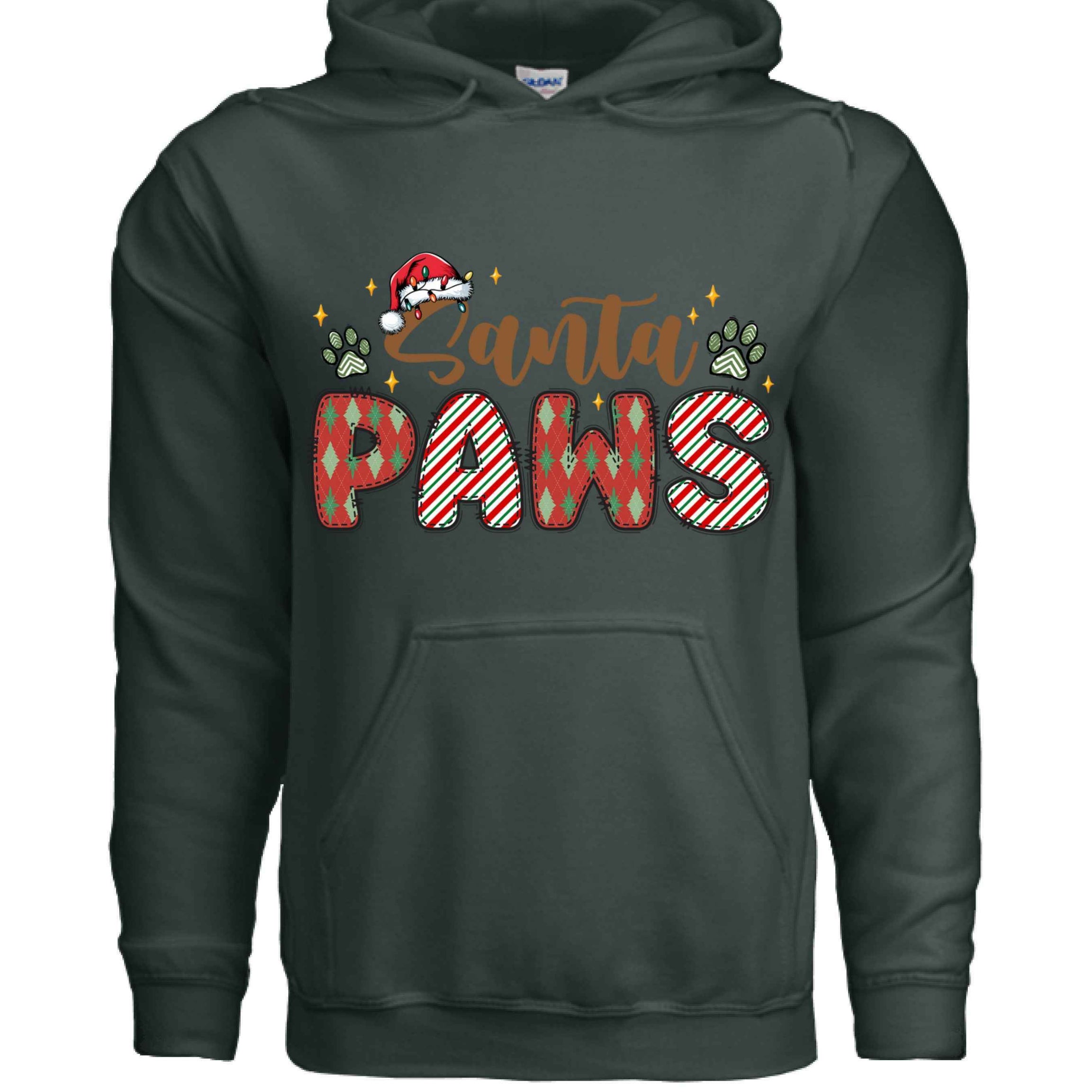 Santa Paws Holiday Hoodie for Dog Lovers - Cozy Festive Gift