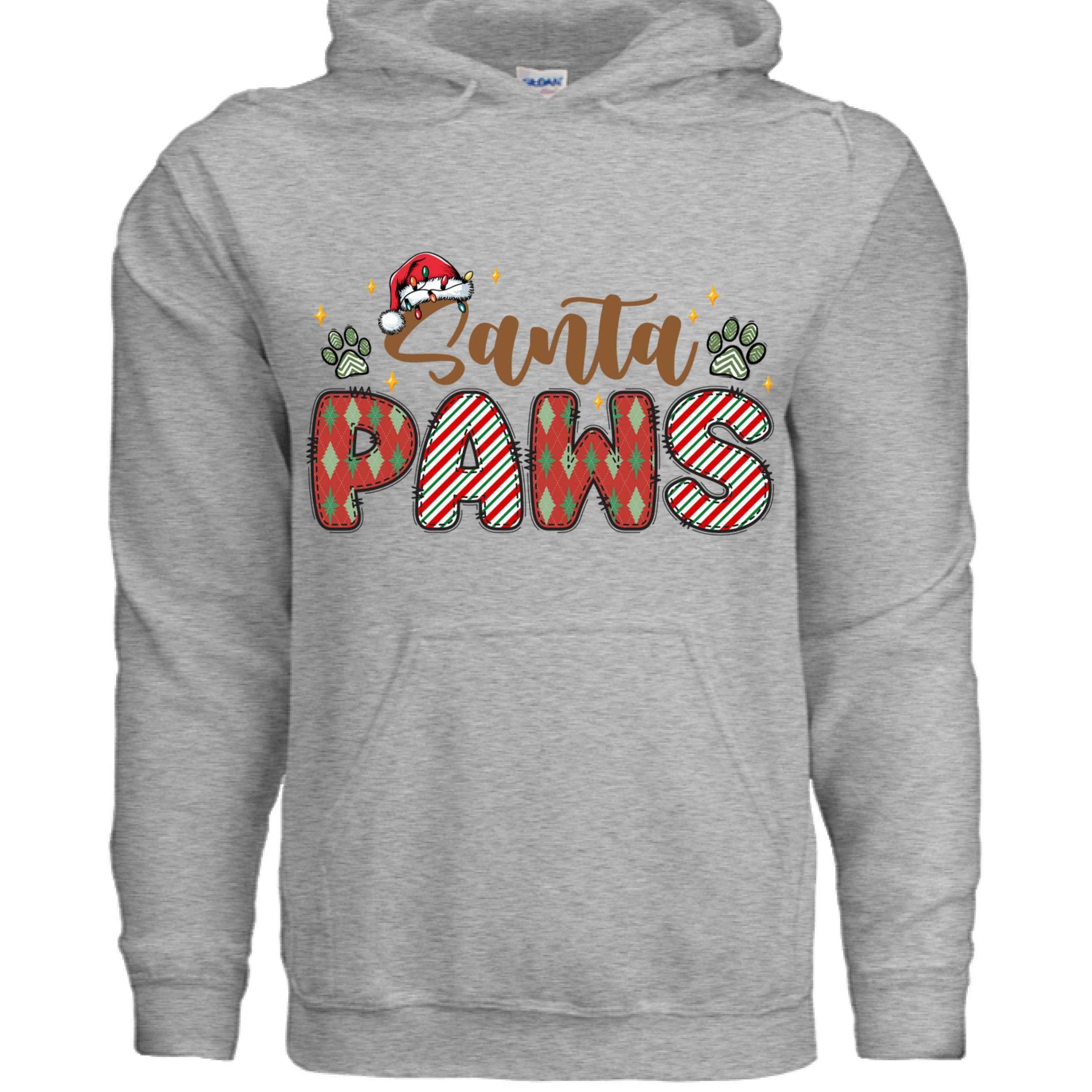 Santa Paws Holiday Hoodie for Dog Lovers - Cozy Festive Gift