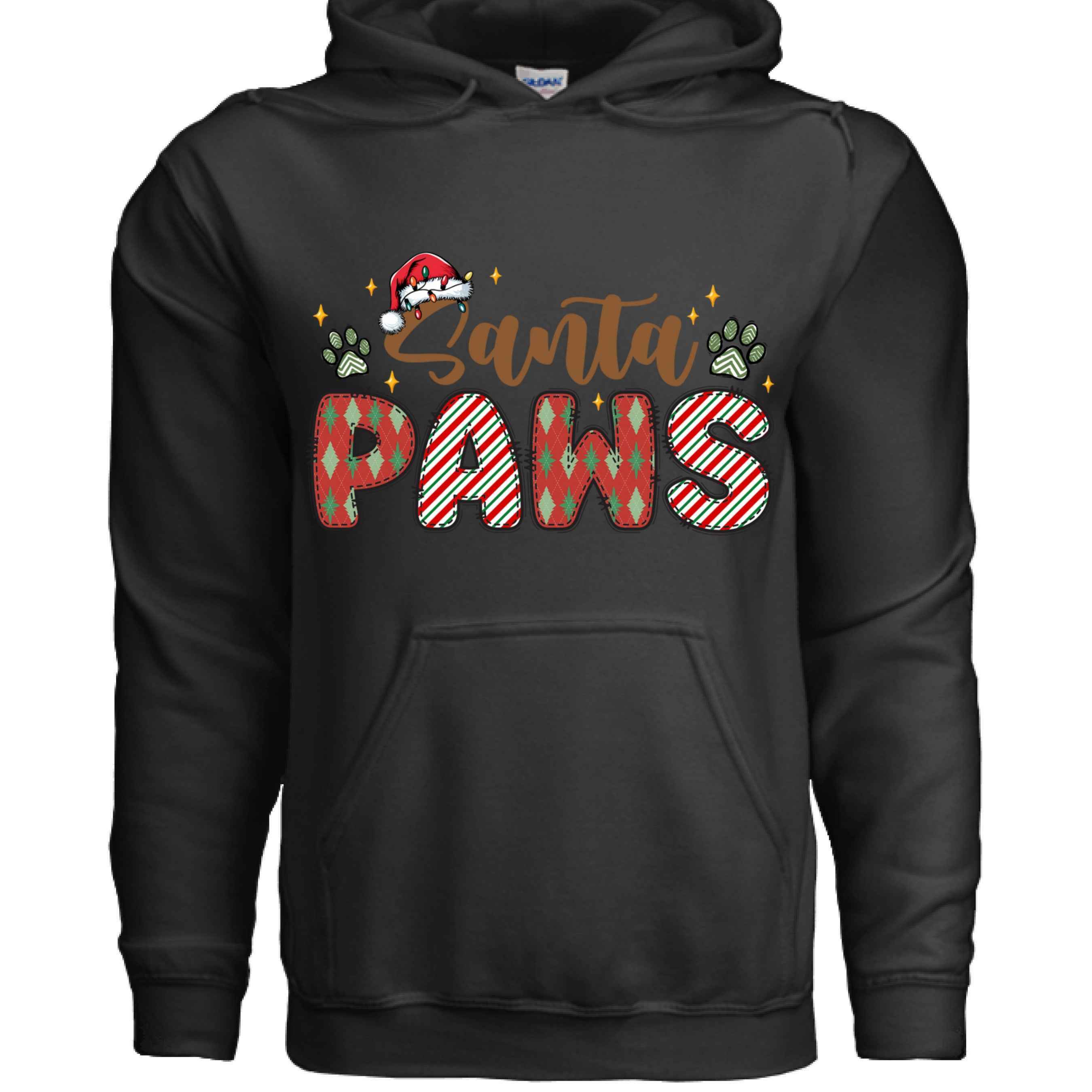 Santa Paws Holiday Hoodie for Dog Lovers - Cozy Festive Gift