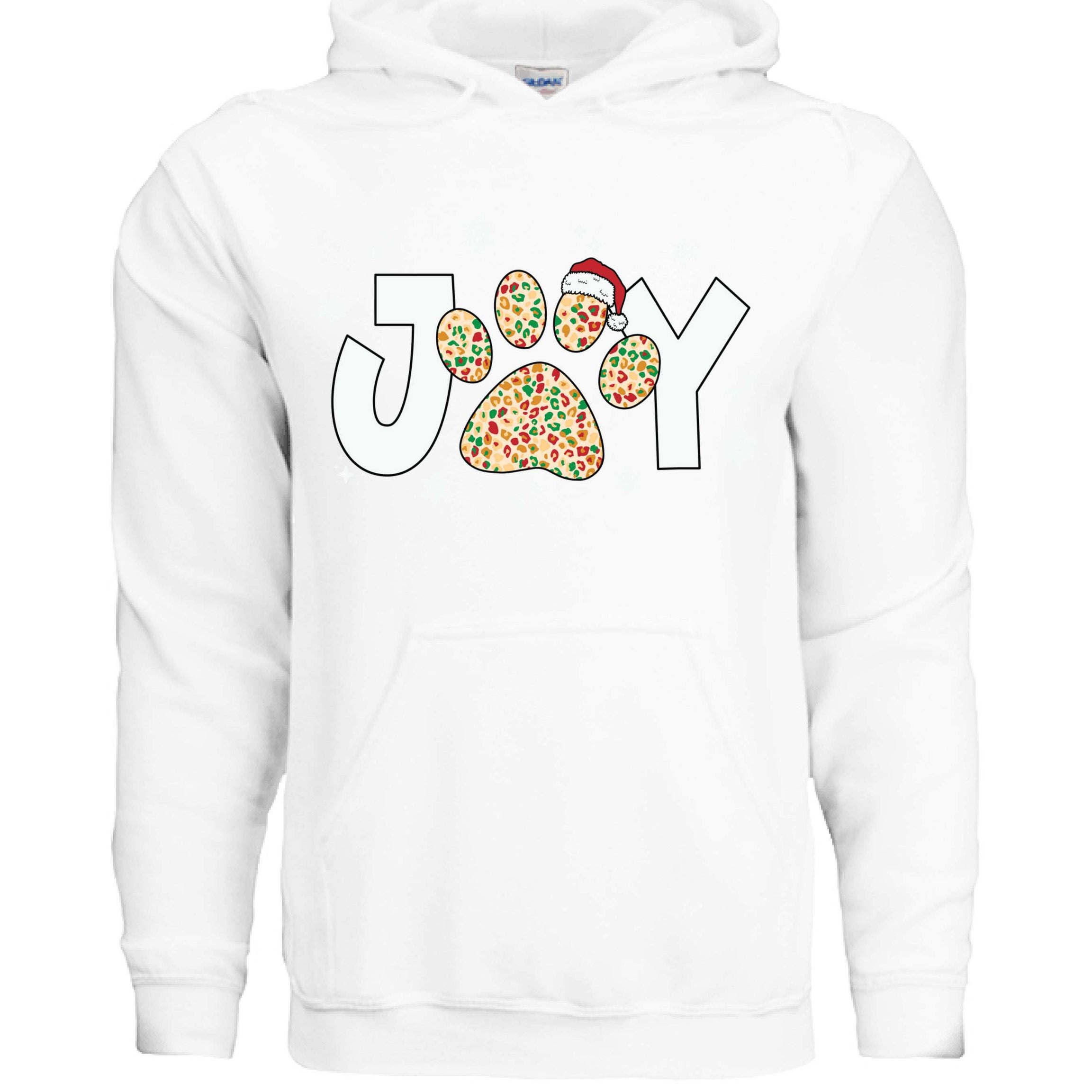 Joy Paw Hoodie - Festive Christmas Pet Lover Sweatshirt