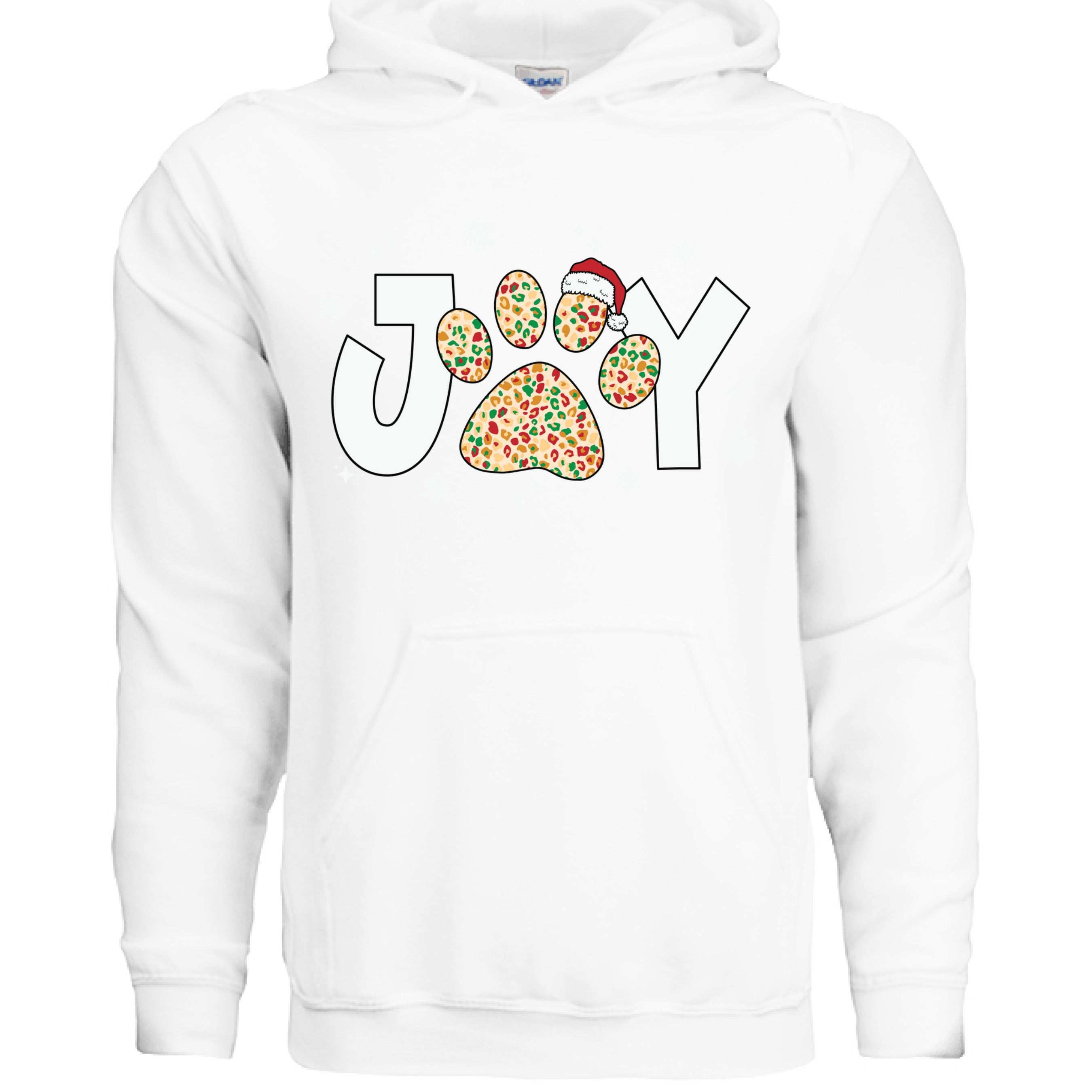 Joy Paw Hoodie - Festive Christmas Pet Lover Sweatshirt
