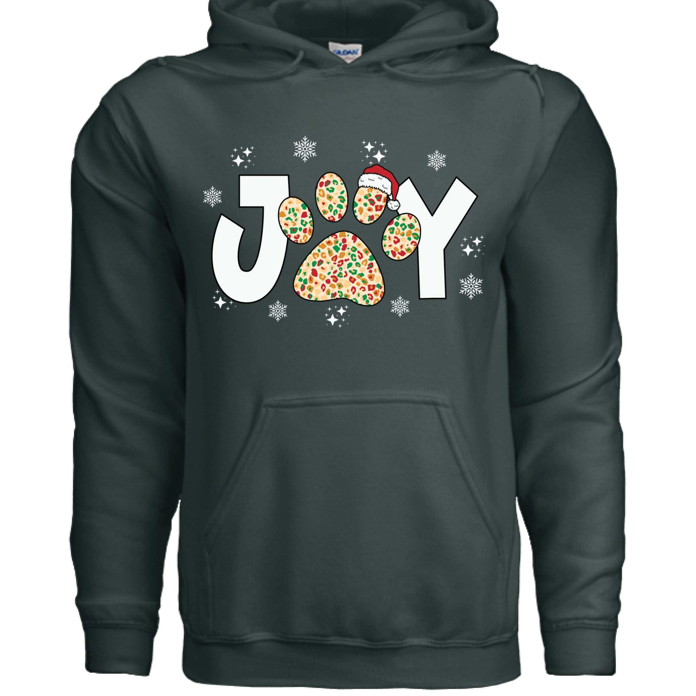 Joy Paw Hoodie - Festive Christmas Pet Lover Sweatshirt