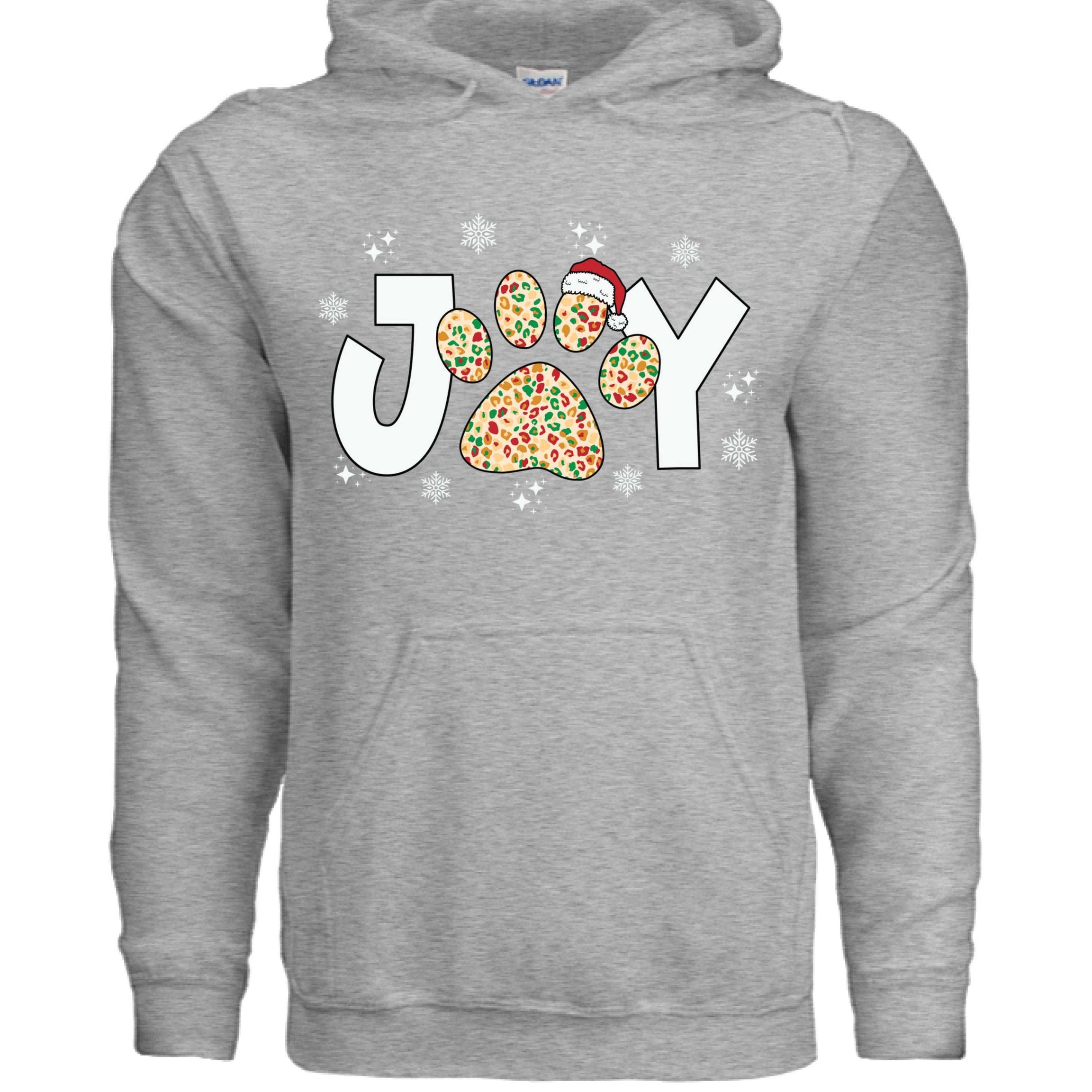 Joy Paw Hoodie - Festive Christmas Pet Lover Sweatshirt