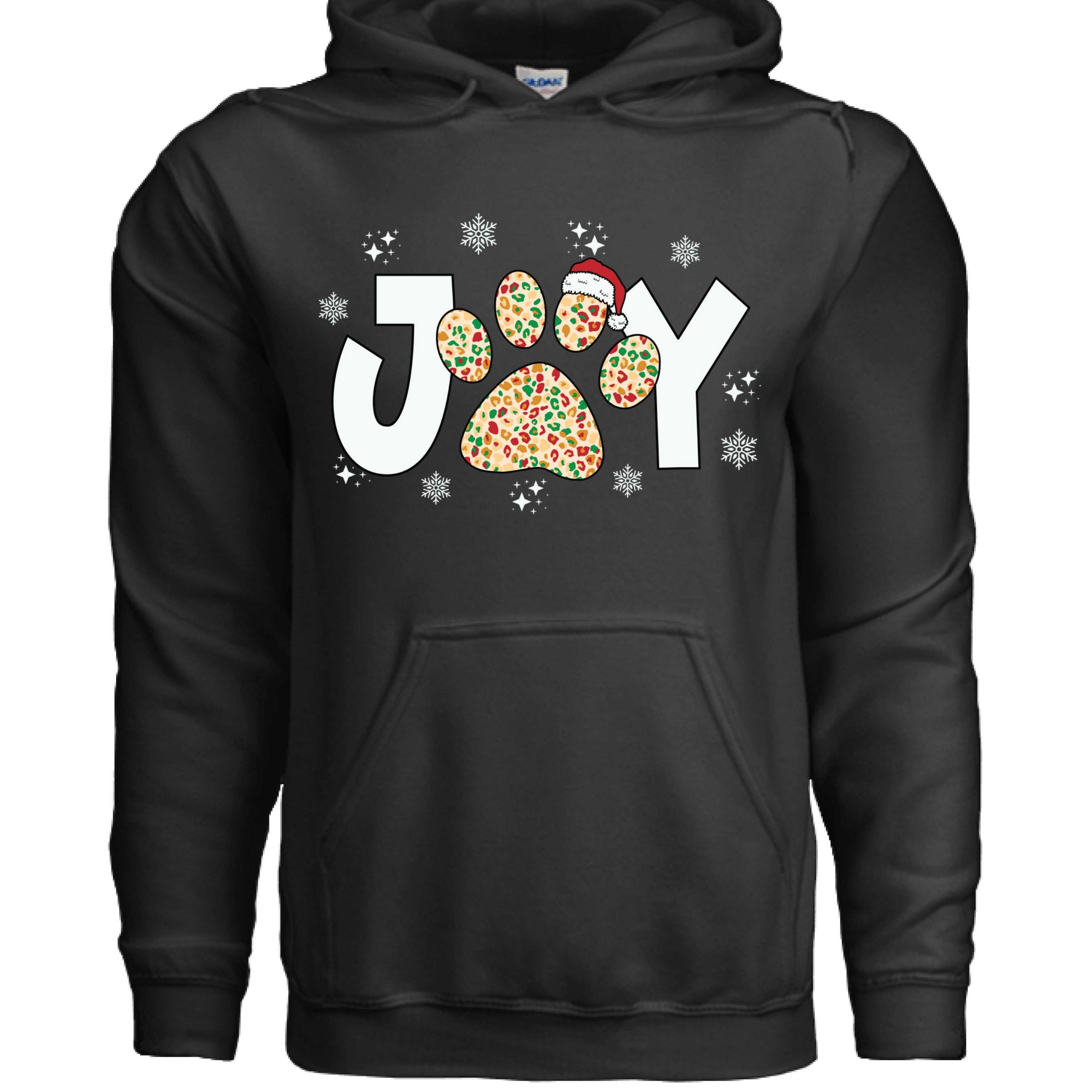 Joy Paw Hoodie - Festive Christmas Pet Lover Sweatshirt
