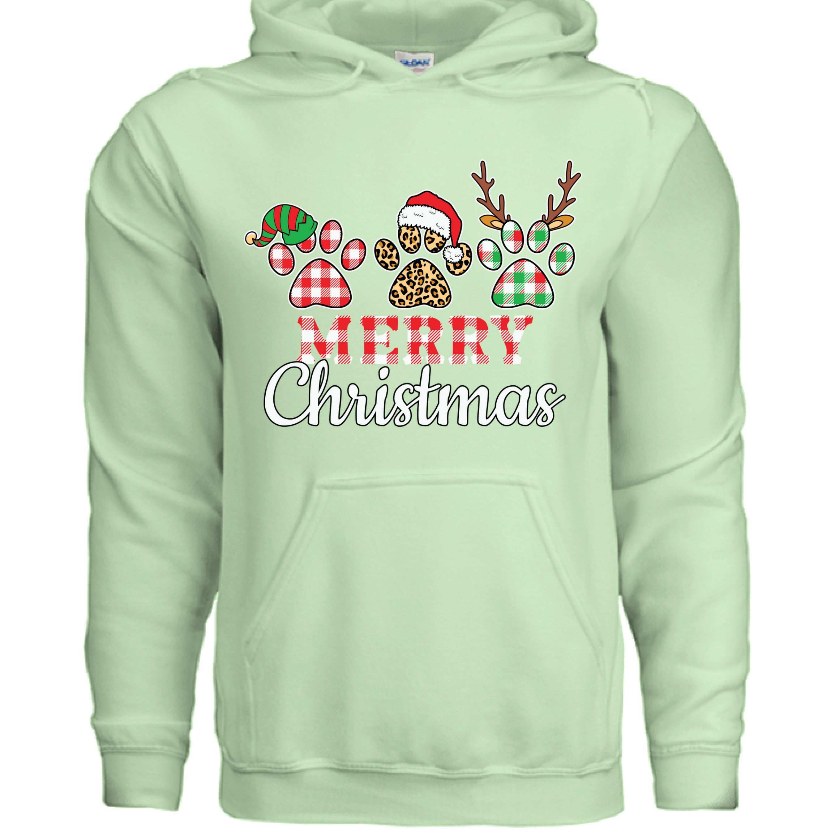 Merry Paws Hoodie - Cute Christmas Pet Lover Sweatshirt