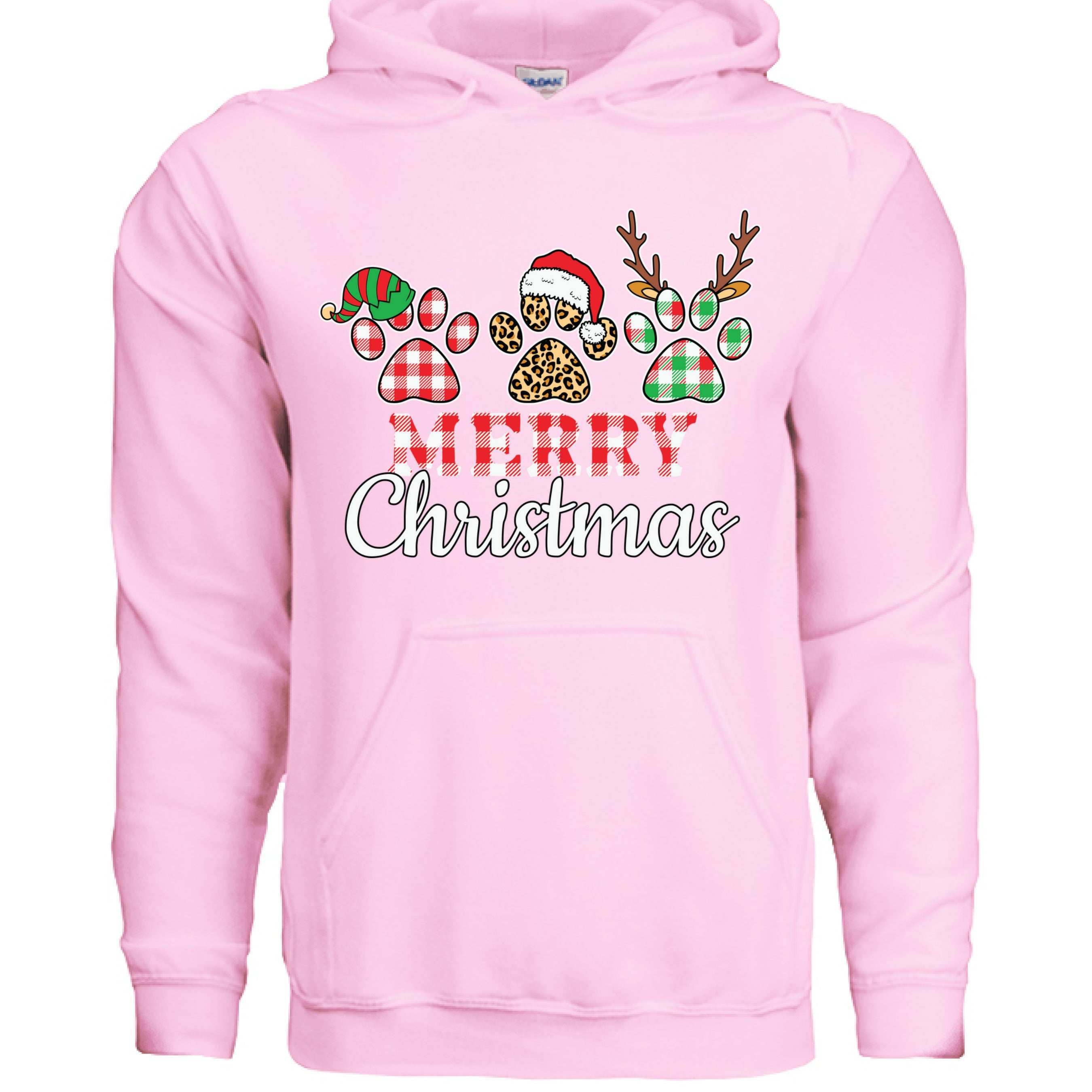 Merry Paws Hoodie - Cute Christmas Pet Lover Sweatshirt