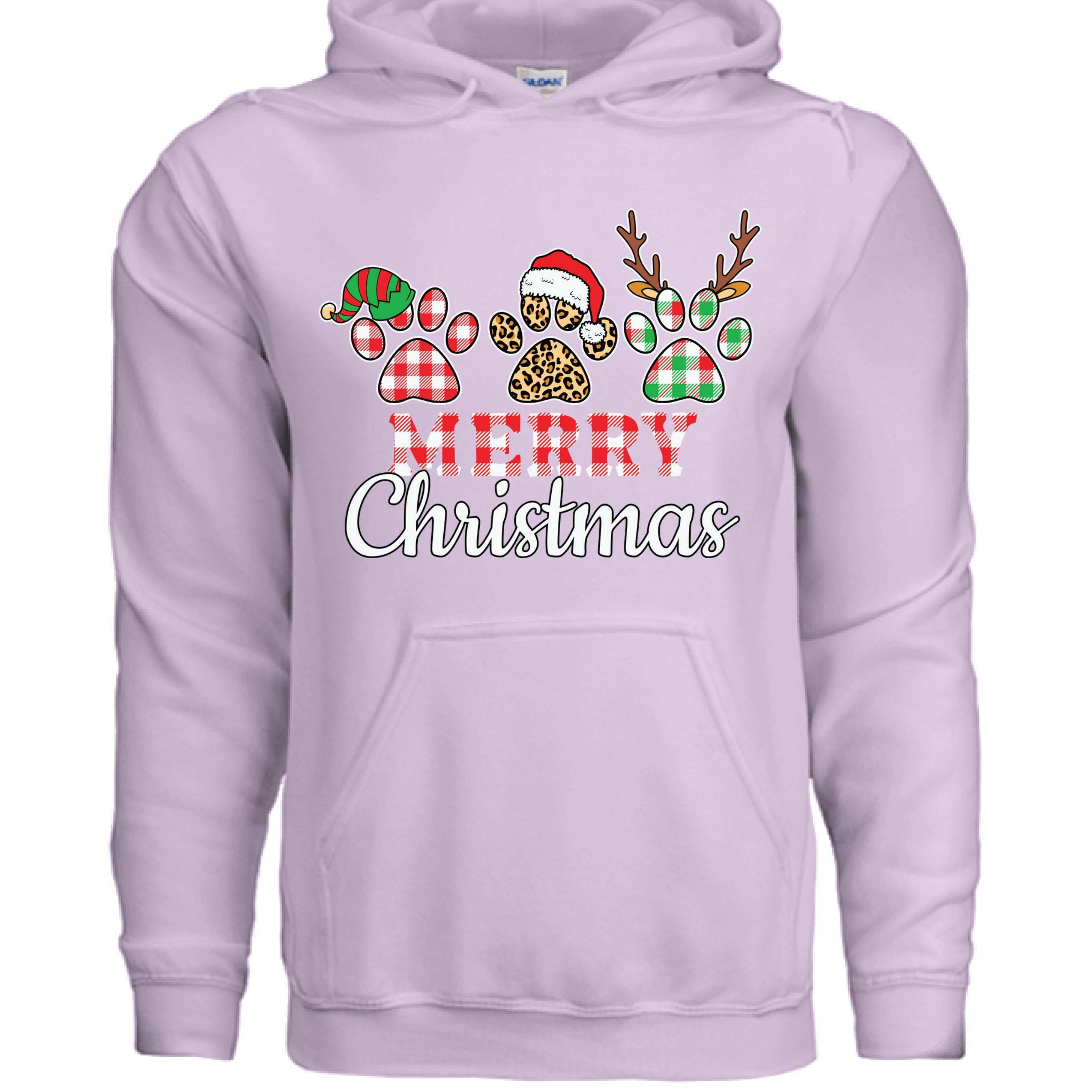Merry Paws Hoodie - Cute Christmas Pet Lover Sweatshirt