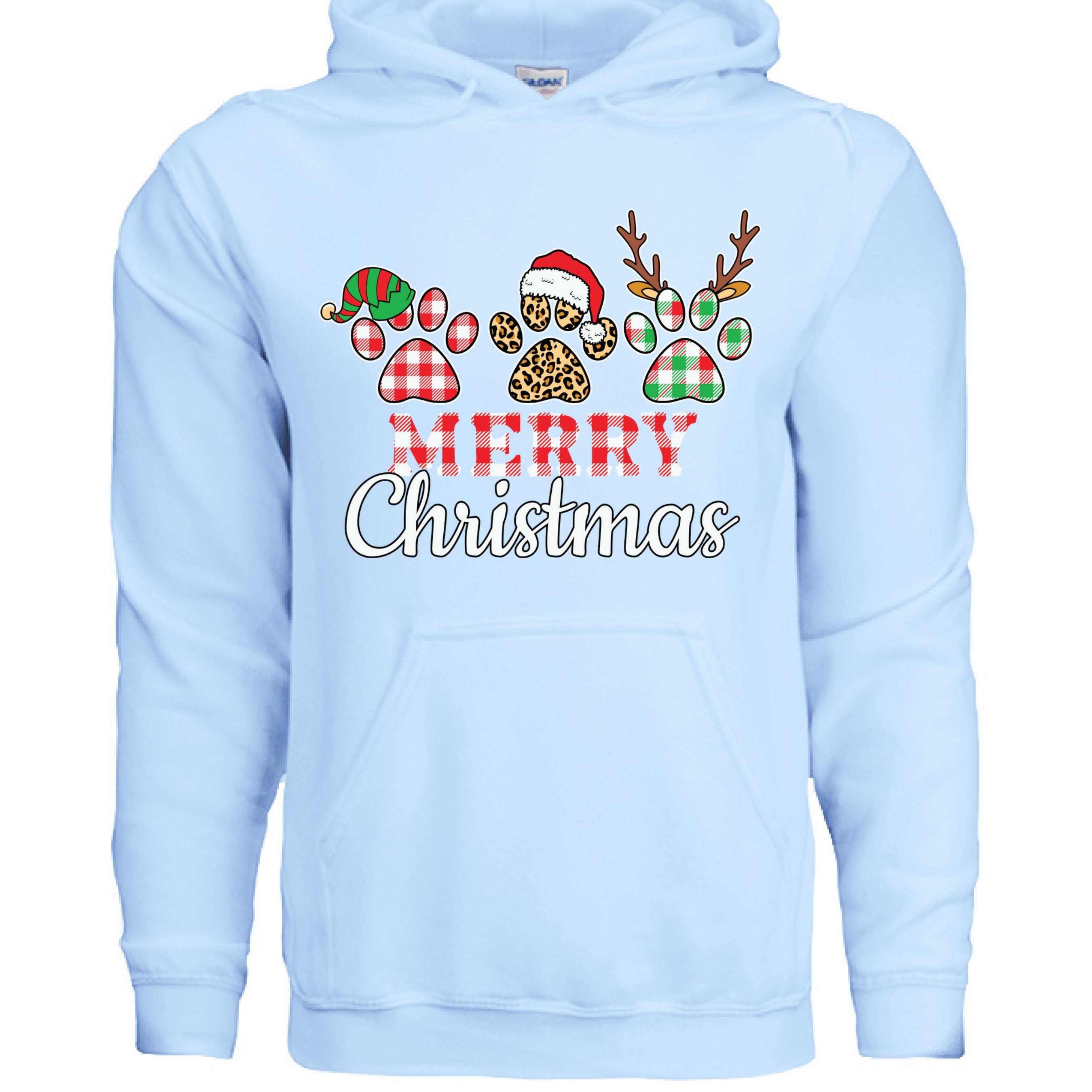 Merry Paws Hoodie - Cute Christmas Pet Lover Sweatshirt