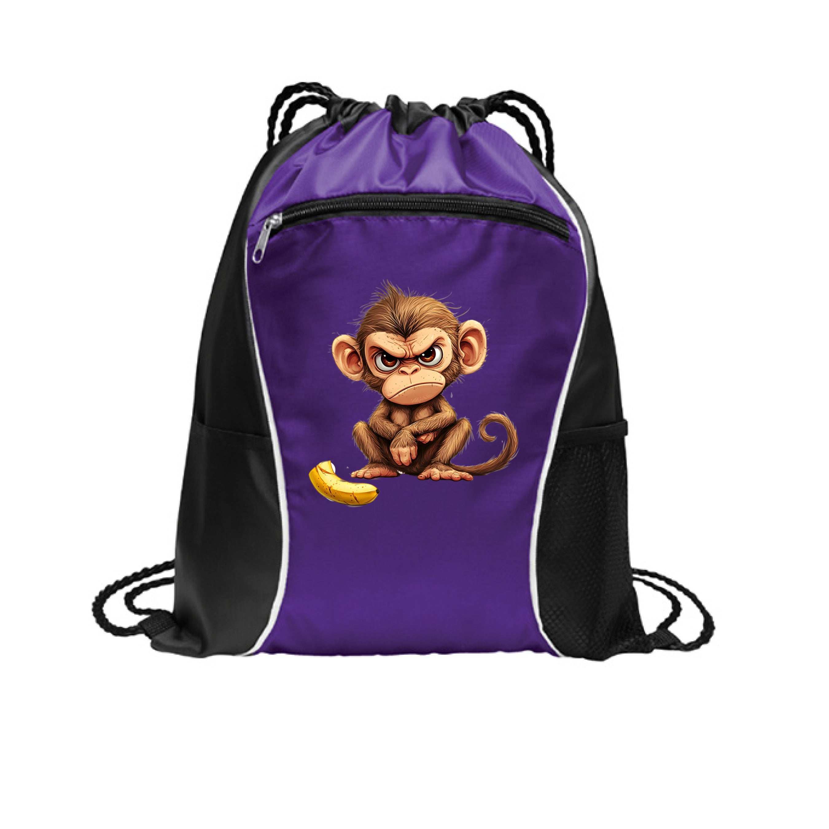 Monkey Drawstring Bag - Fun Cinch Pack for Pet Lovers