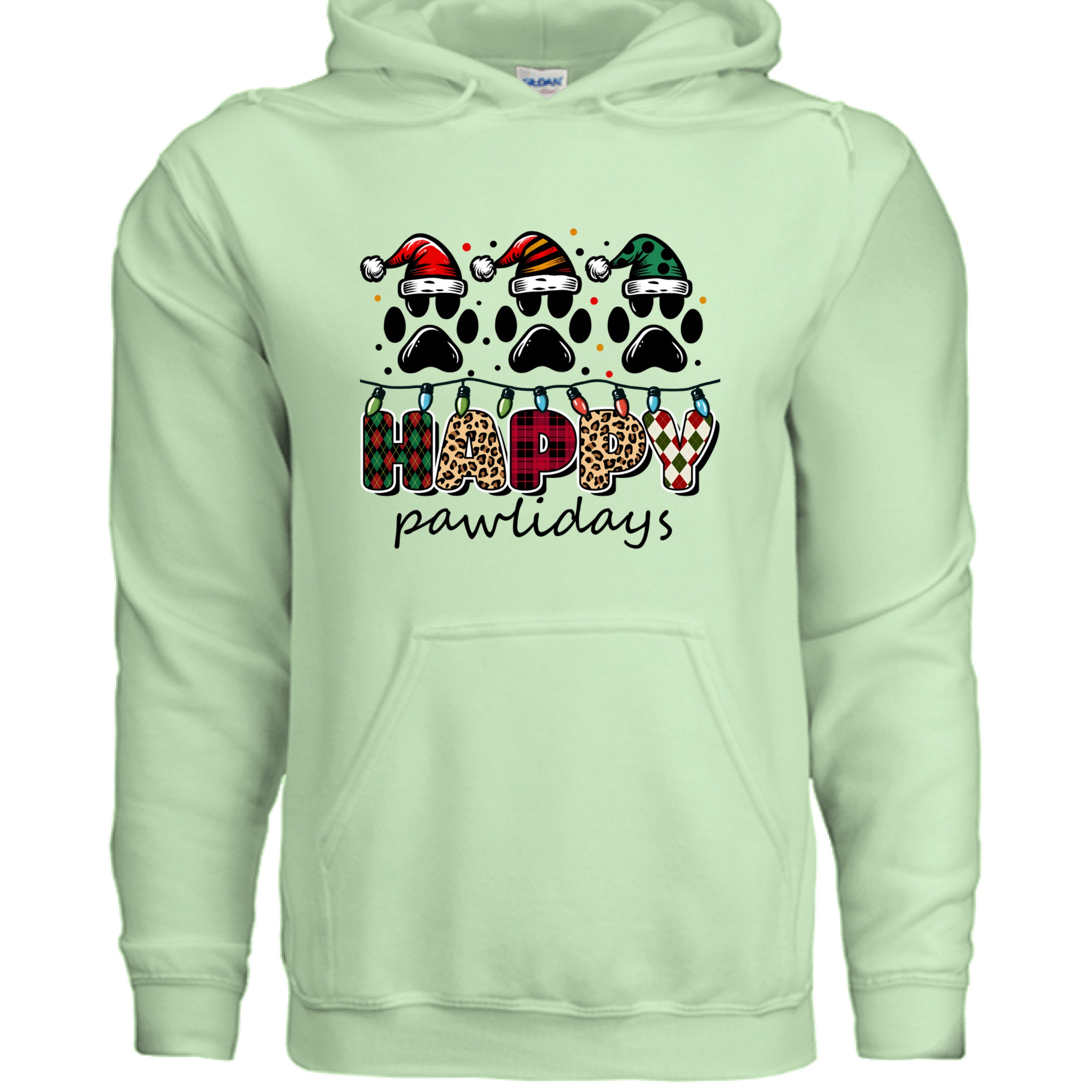 Happy Pawlidays Hoodie - Festive Christmas Pet Lover Gift