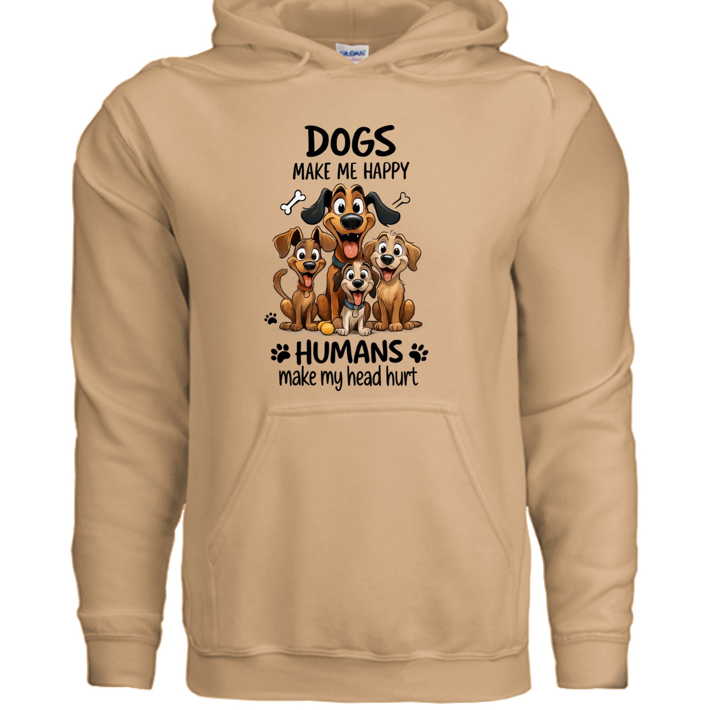 Humans Hurt My Head Hoodie - Funny Pet Lover Sweatshirt