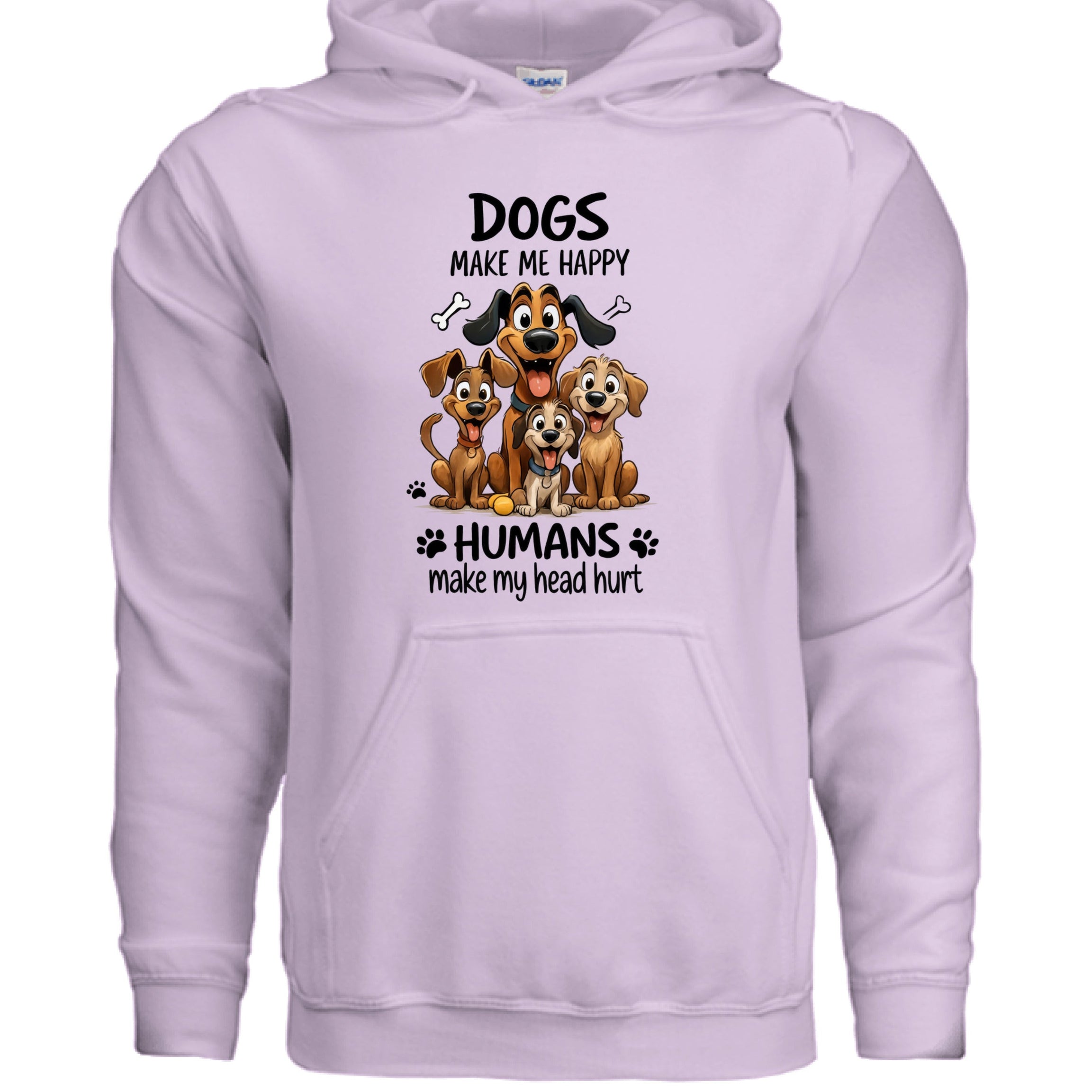 Humans Hurt My Head Hoodie - Funny Pet Lover Sweatshirt