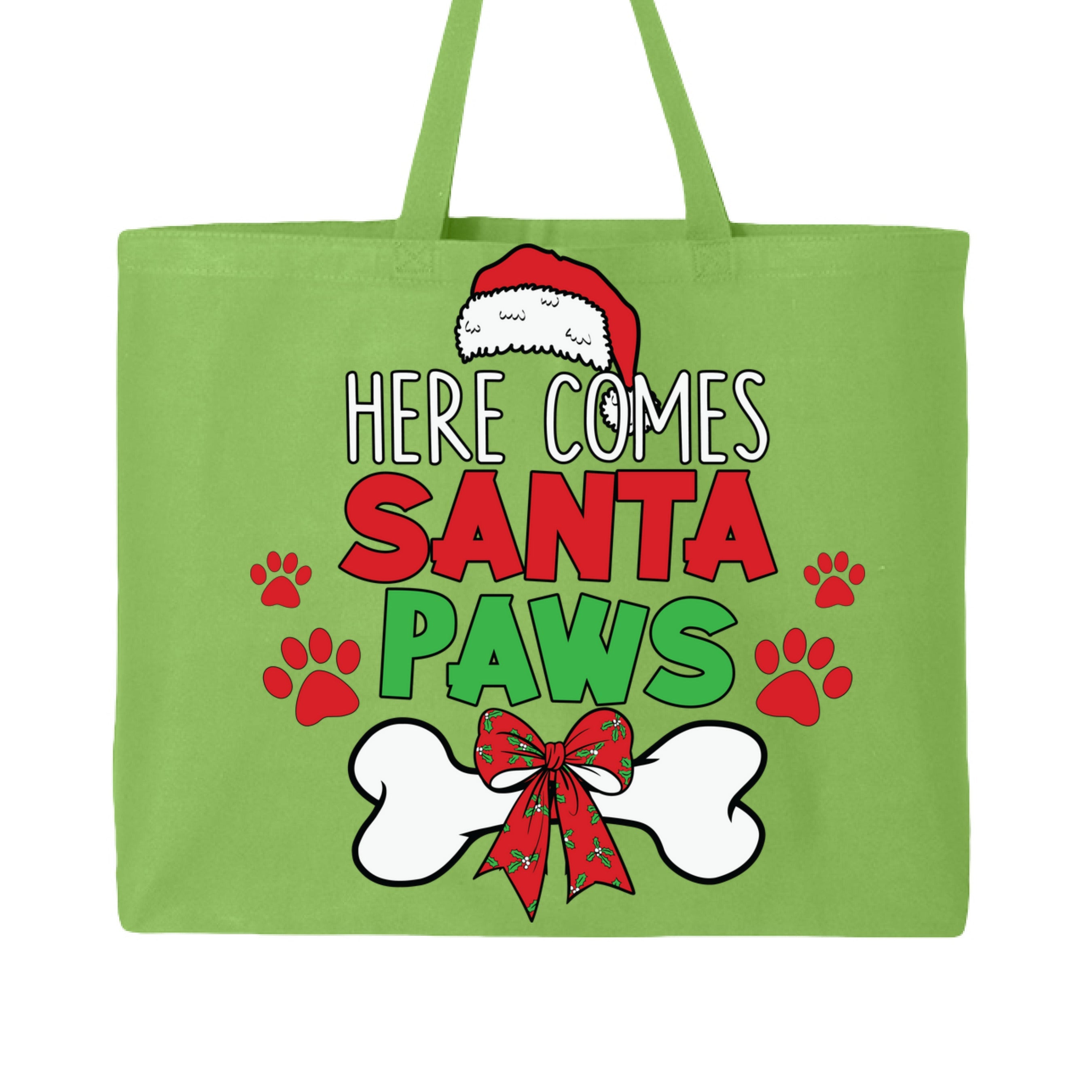 Santa Paws Tote - Festive Christmas Bag for Pet Lovers