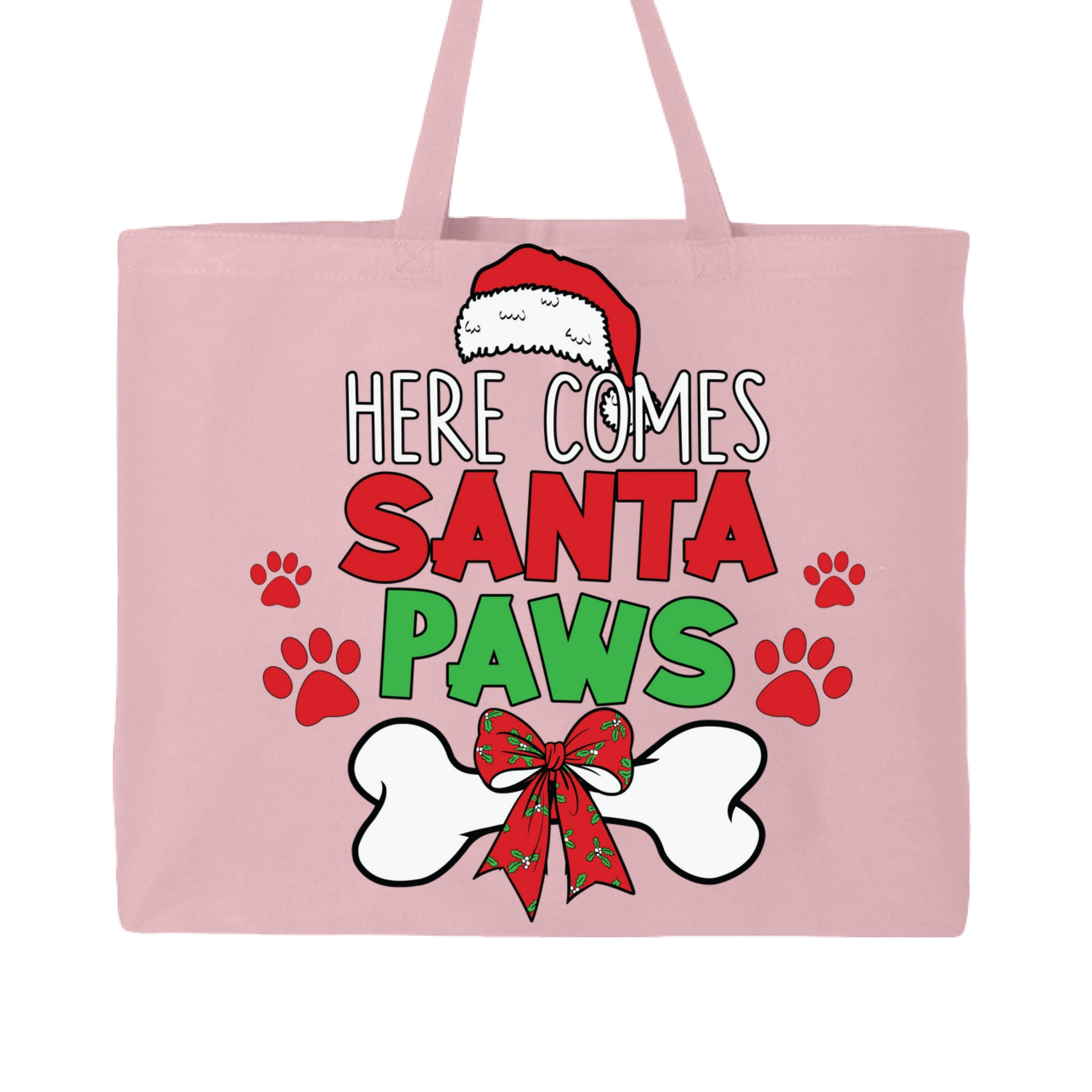 Santa Paws Tote - Festive Christmas Bag for Pet Lovers