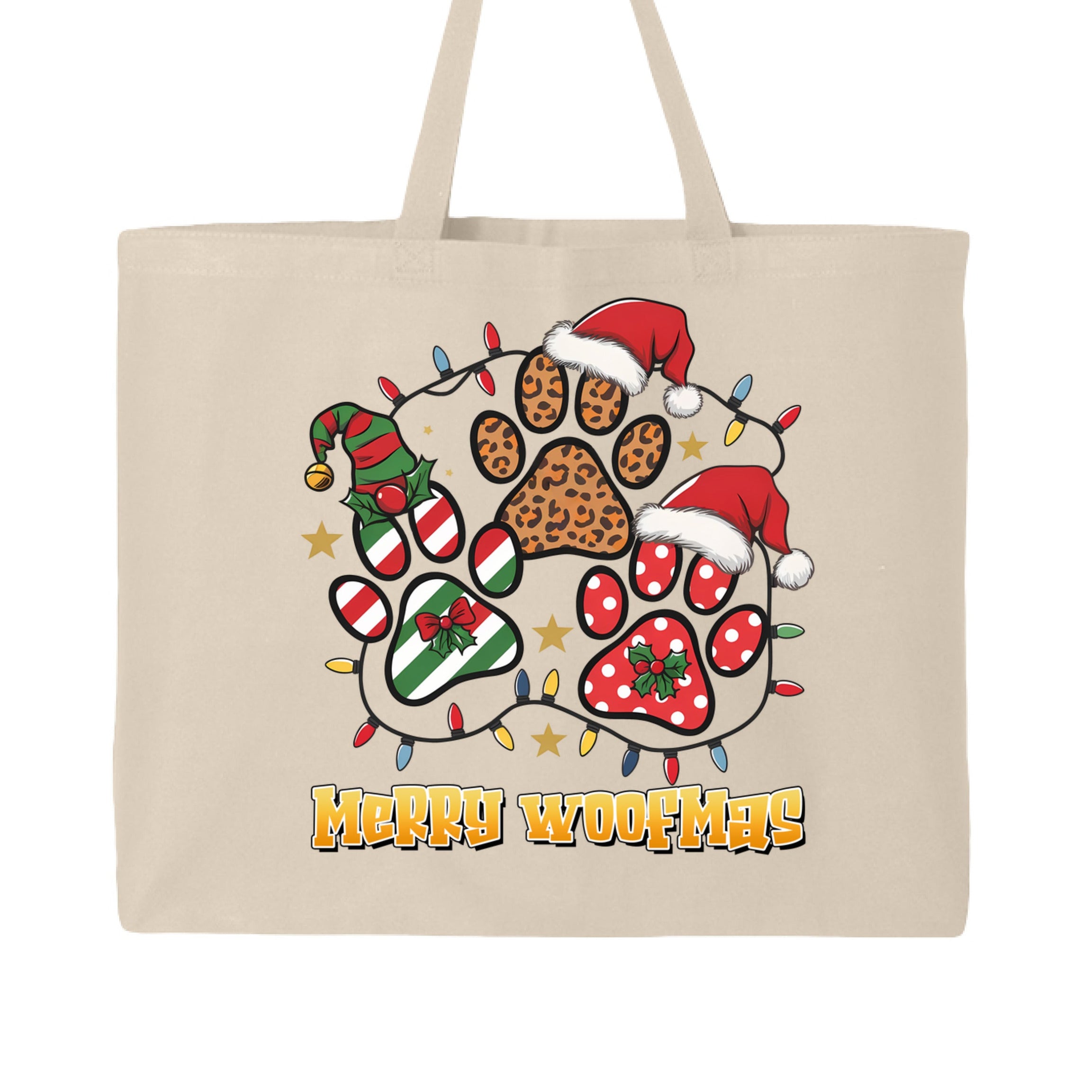 Woofmas Tote - Festive Christmas Bag for Dog Lovers