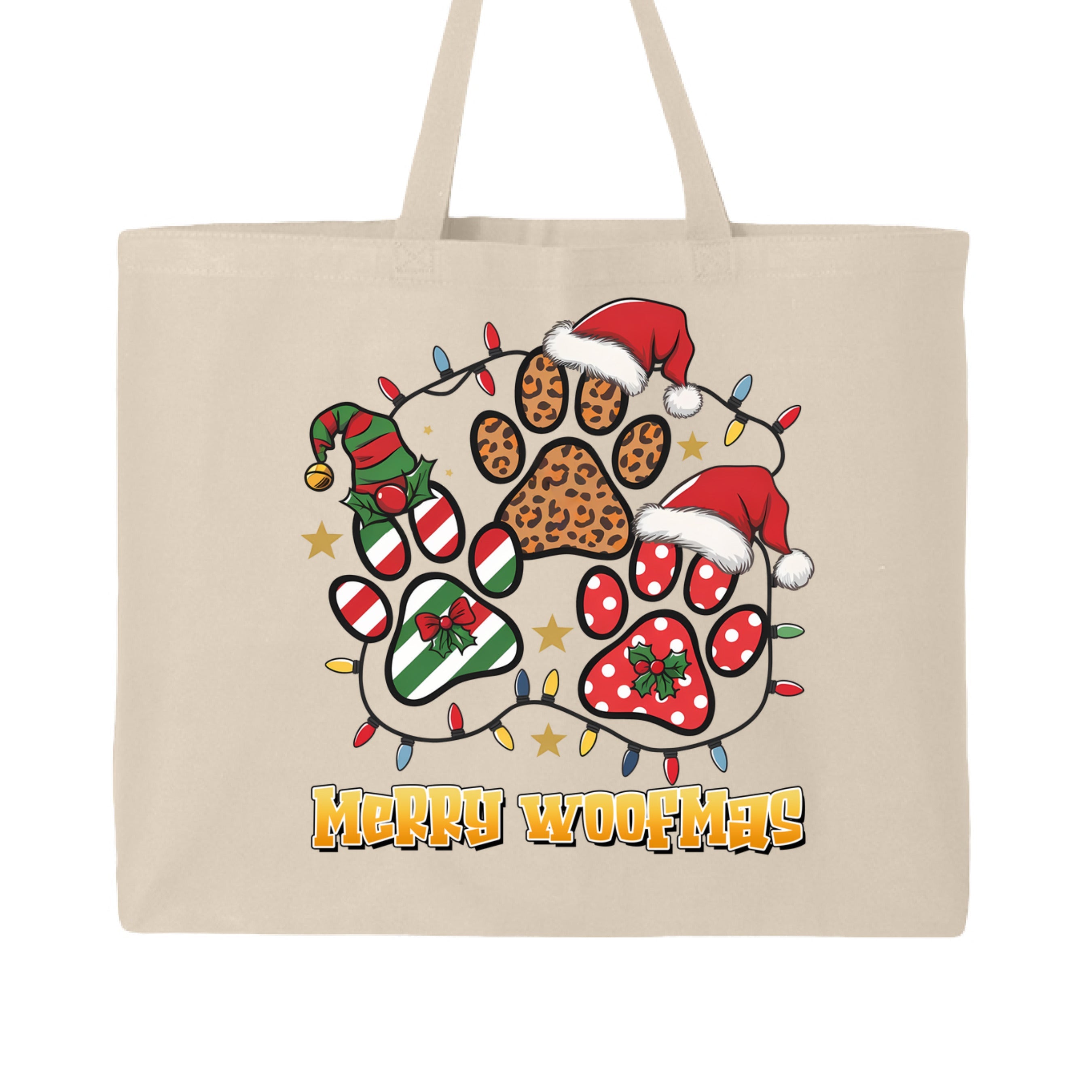 Woofmas Tote - Festive Christmas Bag for Dog Lovers