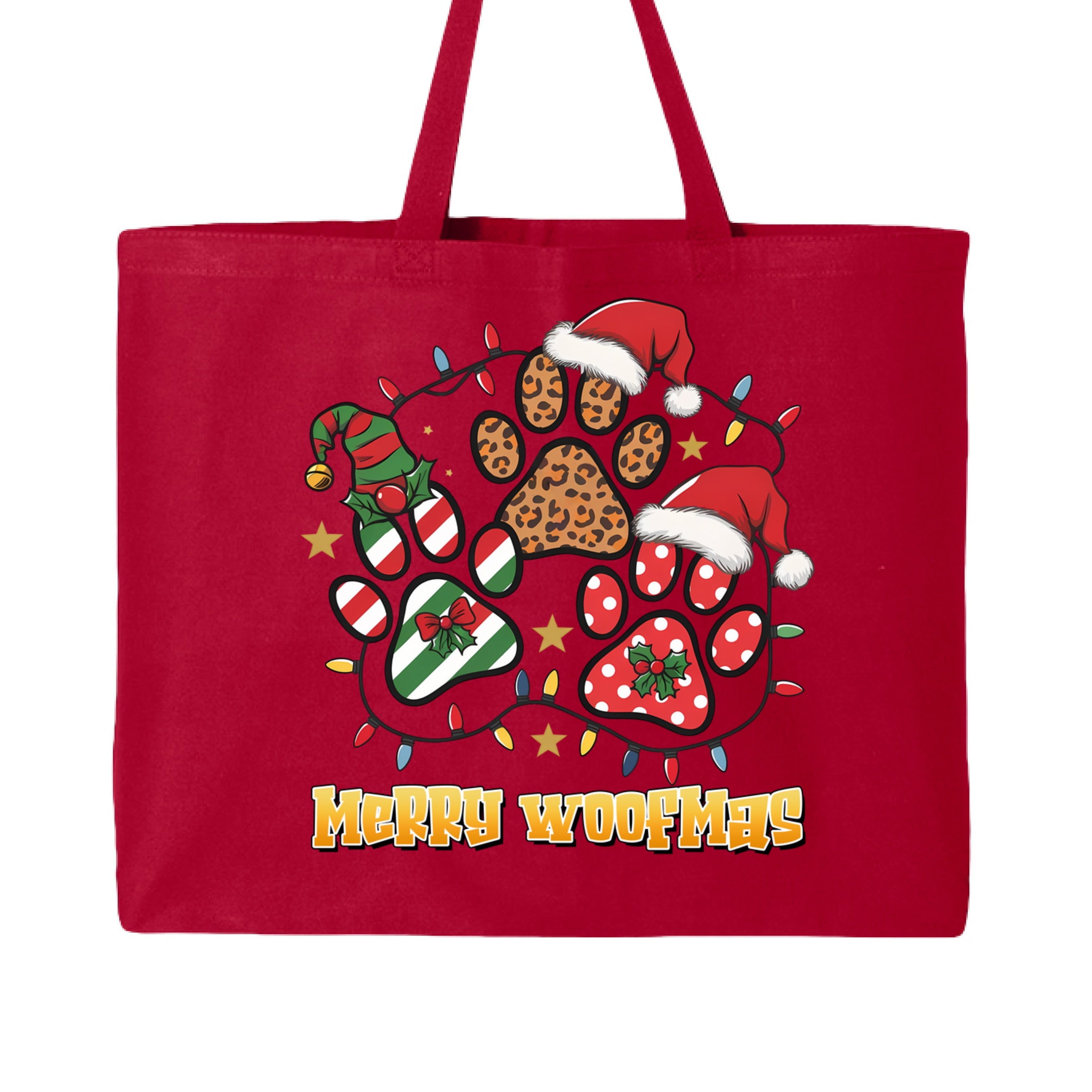 Woofmas Tote - Festive Christmas Bag for Dog Lovers